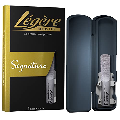 Légère Reeds - Sopransaxophonblatt, Signature, Blattstärke 2.75 (SSG2.75) - Hochwertiges synthetisches Holzblasrohr von Legere