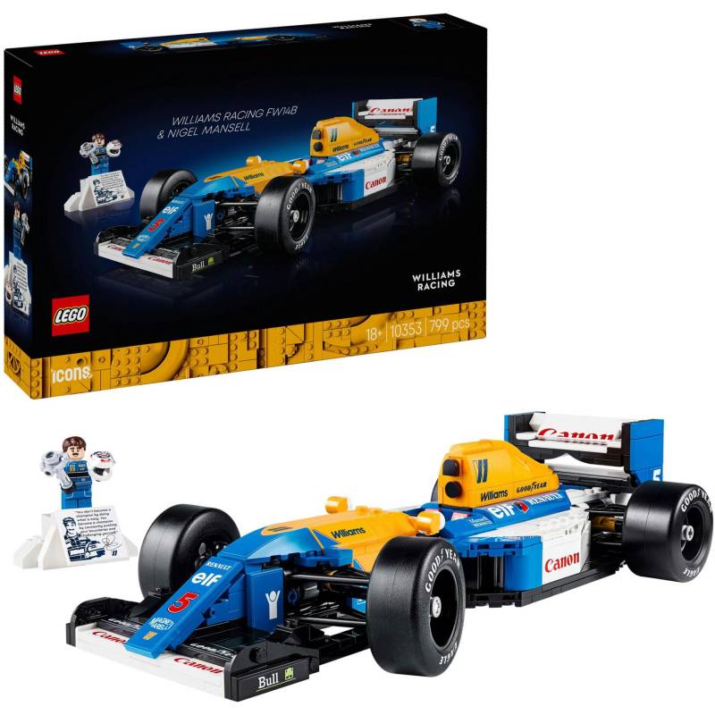 10353 Icons Williams Racing FW14B mit Nigel Mansell, Konstruktionsspielzeug von Lego
