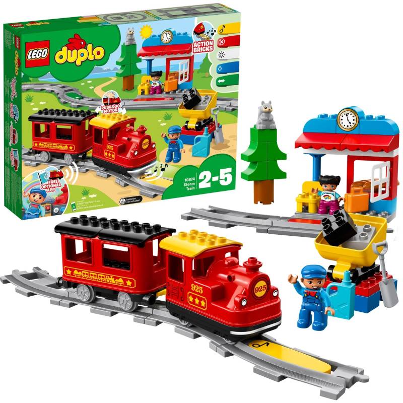 10874 DUPLO Dampfeisenbahn, Konstruktionsspielzeug von Lego