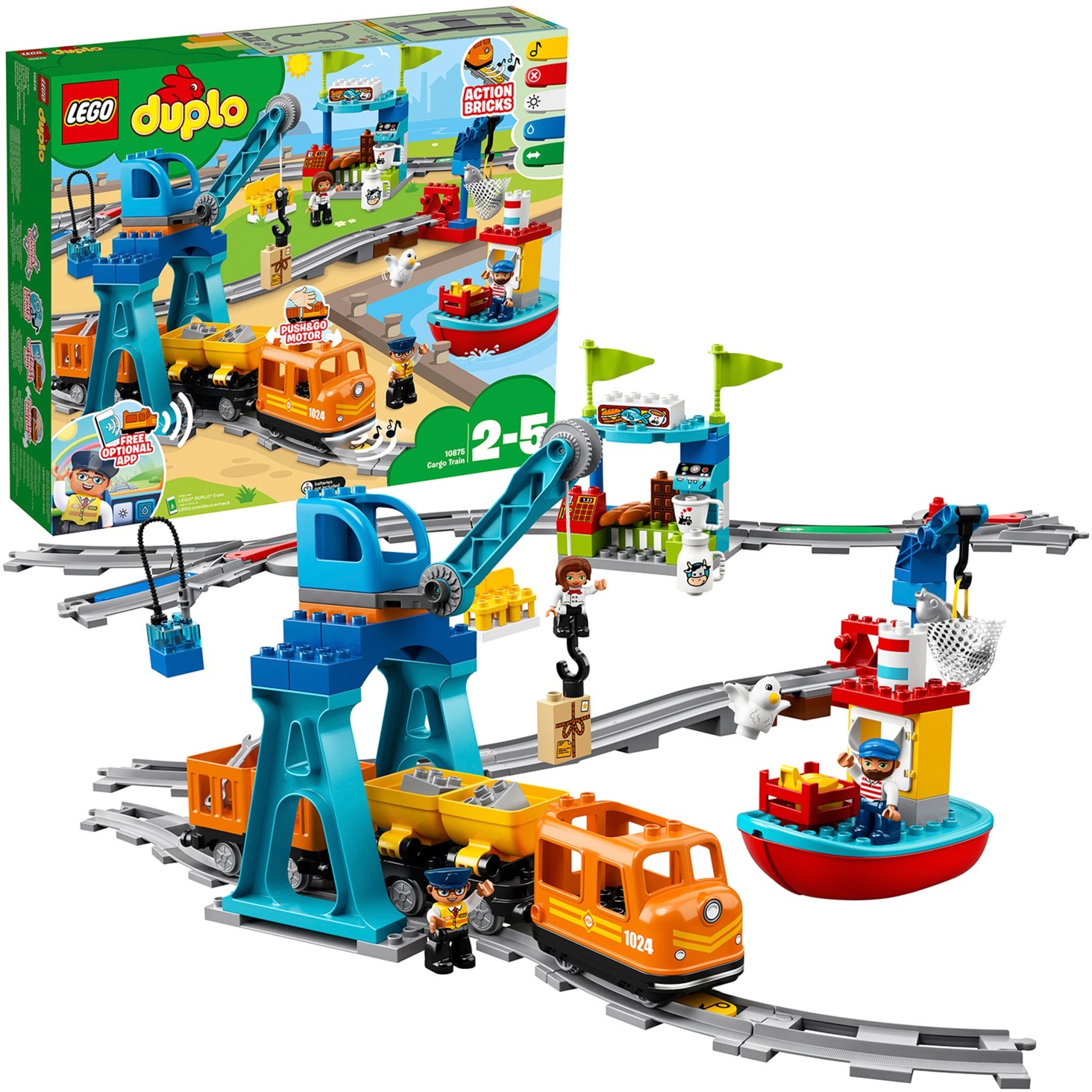 10875 DUPLO Güterzug, Konstruktionsspielzeug von Lego