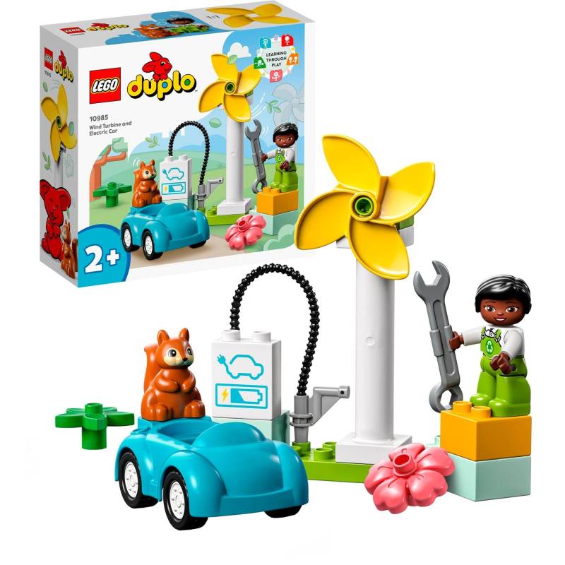 10985 DUPLO Windrad und Elektroauto, Konstruktionsspielzeug von Lego