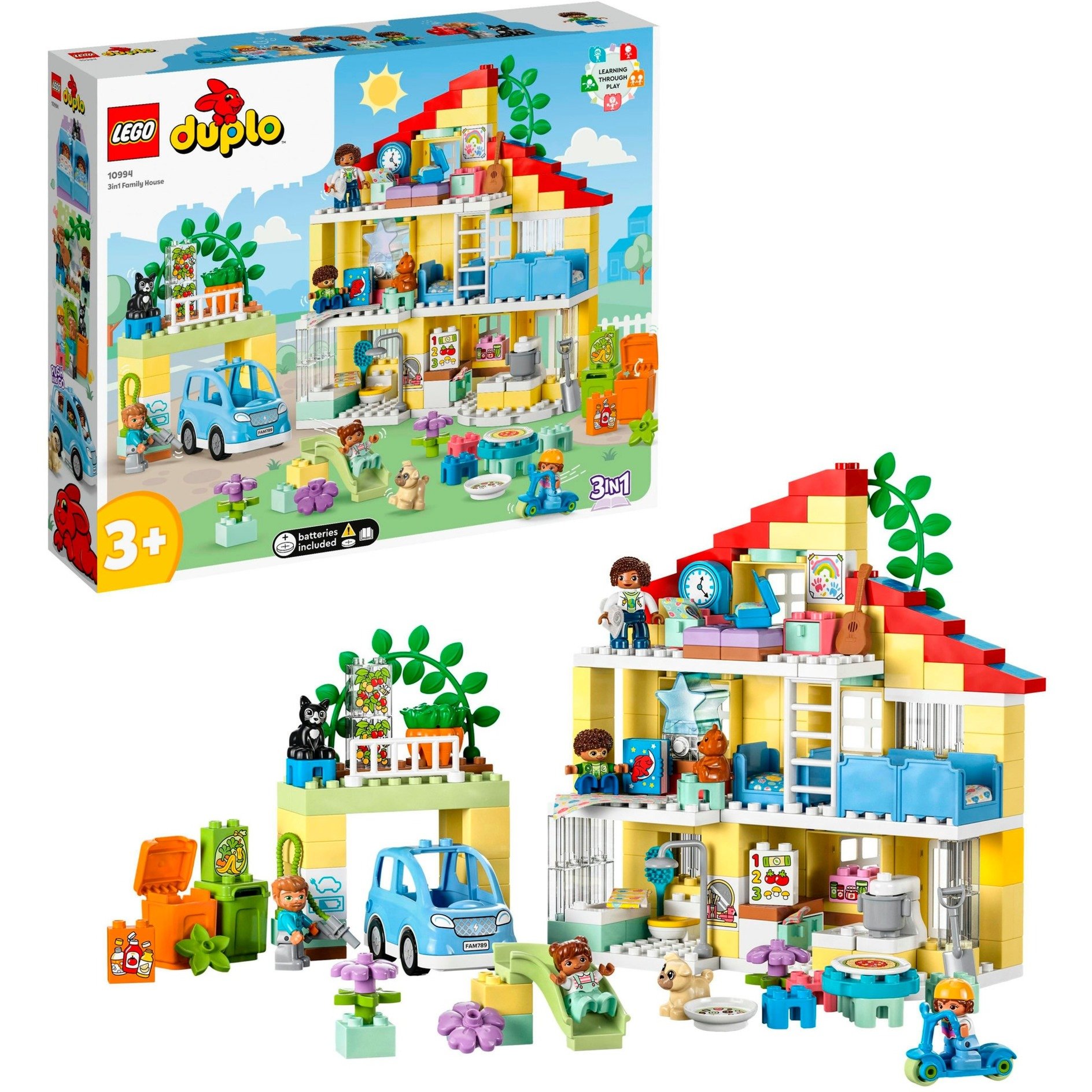 10994 DUPLO 3-in-1-Familienhaus, Konstruktionsspielzeug von Lego