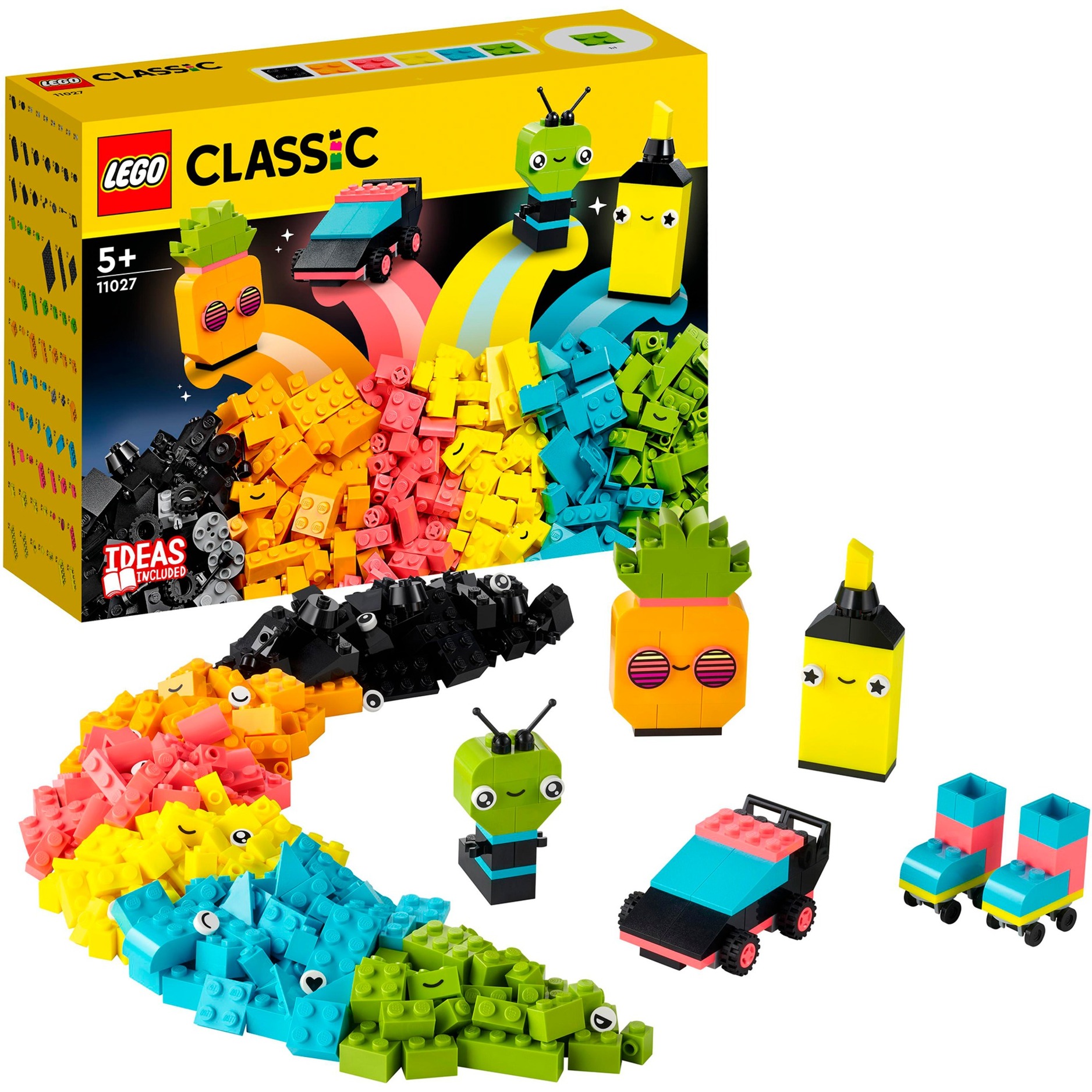 11027 Classic Neon Kreativ-Bauset, Konstruktionsspielzeug von Lego