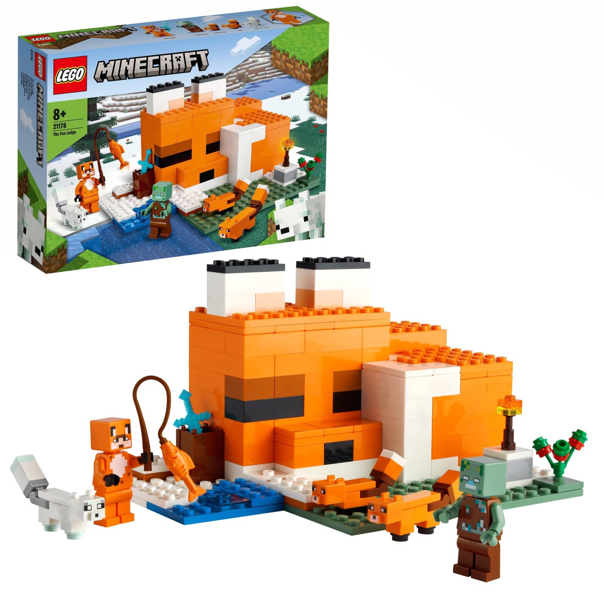 21178 Minecraft Die Fuchs-Lodge, Konstruktionsspielzeug von Lego