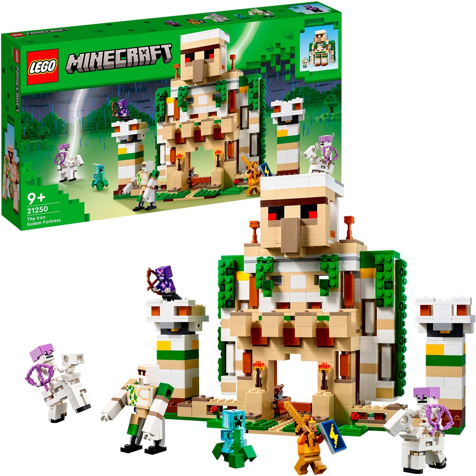 21250 Minecraft Die Eisengolem-Festung, Konstruktionsspielzeug von Lego