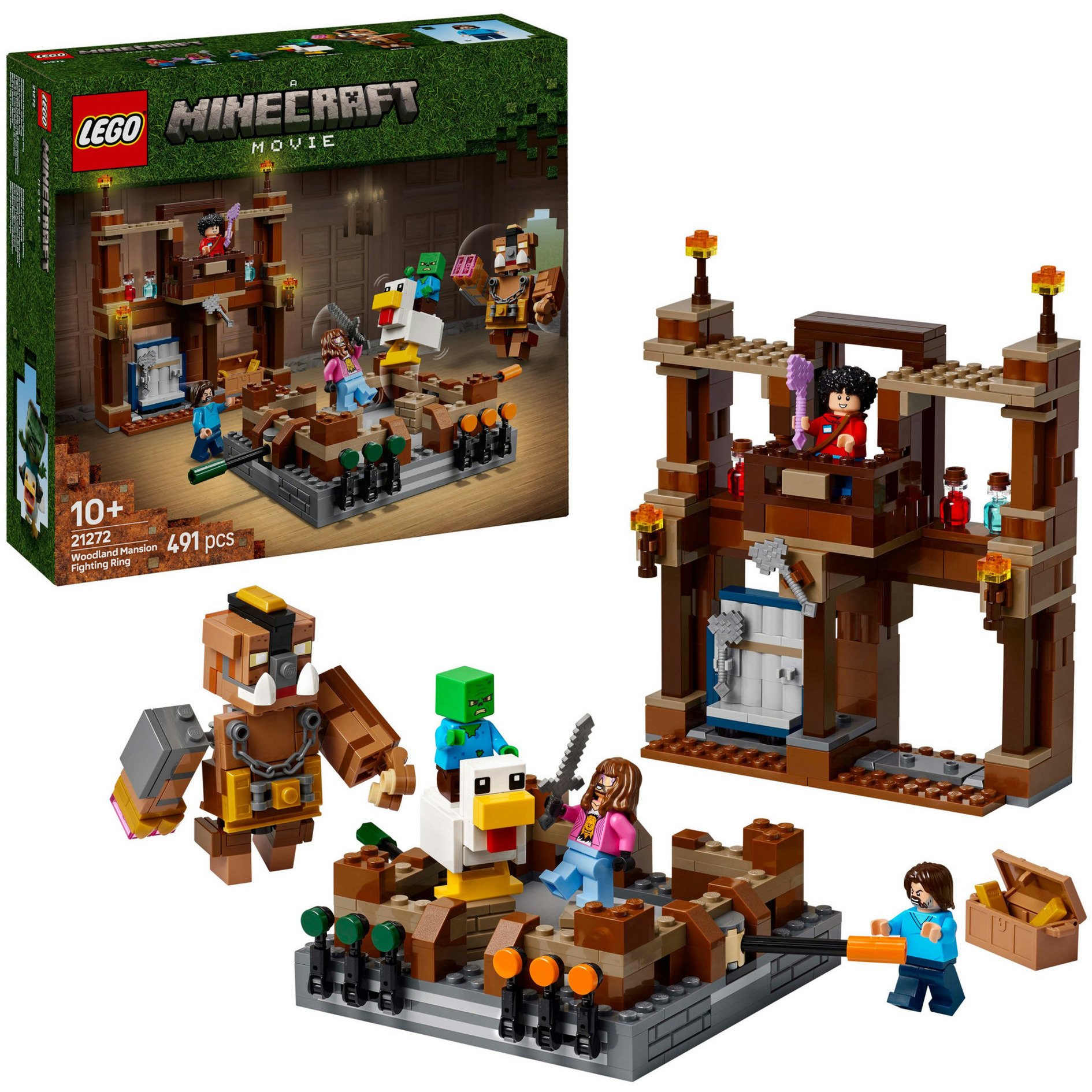 21272 Minecraft Waldanwesen mit Boxring, Konstruktionsspielzeug von Lego