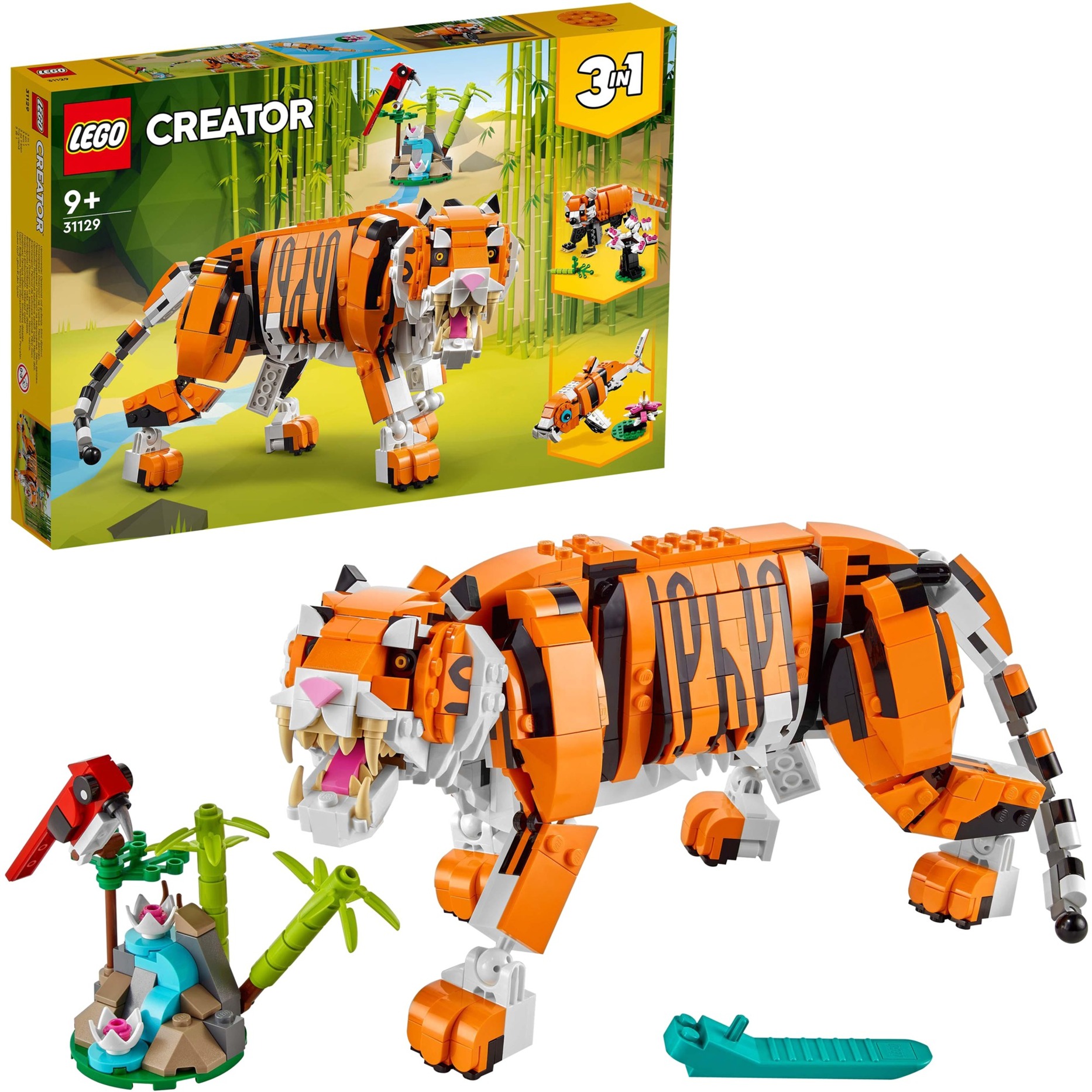 31129 Creator 3-in-1 Majestätischer Tiger, Konstruktionsspielzeug von Lego