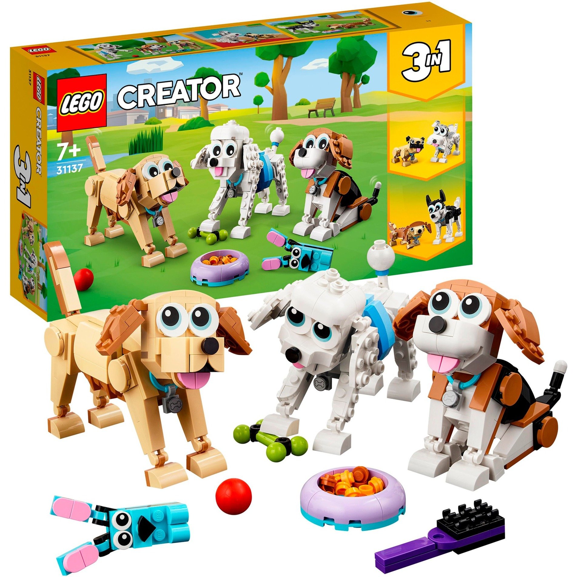 31137 Creator 3-in-1 Niedliche Hunde, Konstruktionsspielzeug von Lego