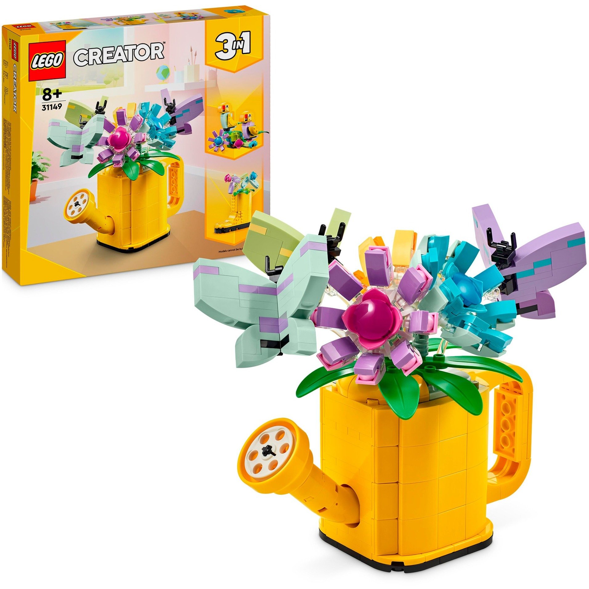 31149 Creator 3-in-1 Gießkanne mit Blumen, Konstruktionsspielzeug von Lego