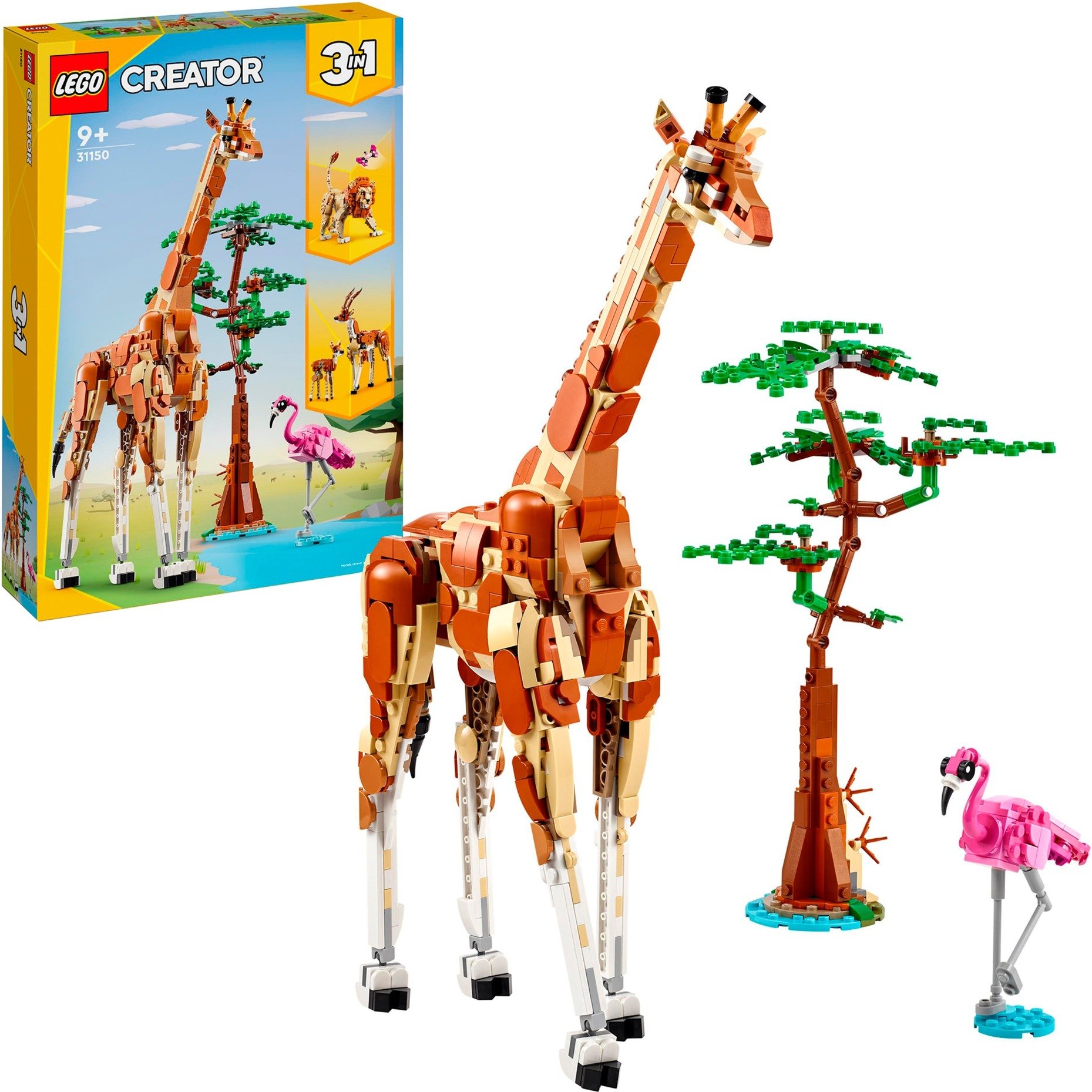 31150 Creator 3-in-1 Tiersafari, Konstruktionsspielzeug von Lego
