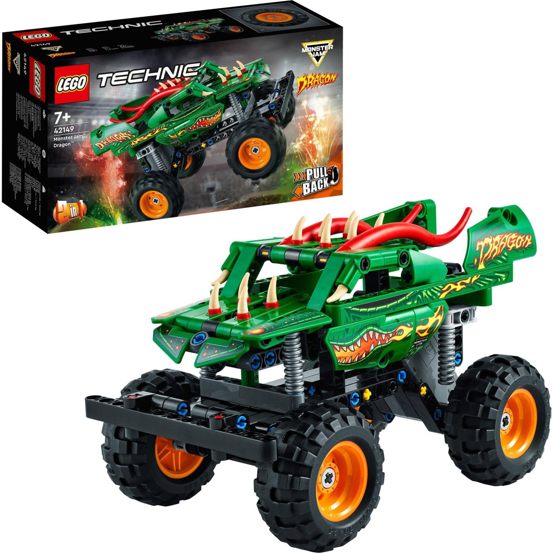 42149 Technic Monster Jam Dragon, Konstruktionsspielzeug von Lego