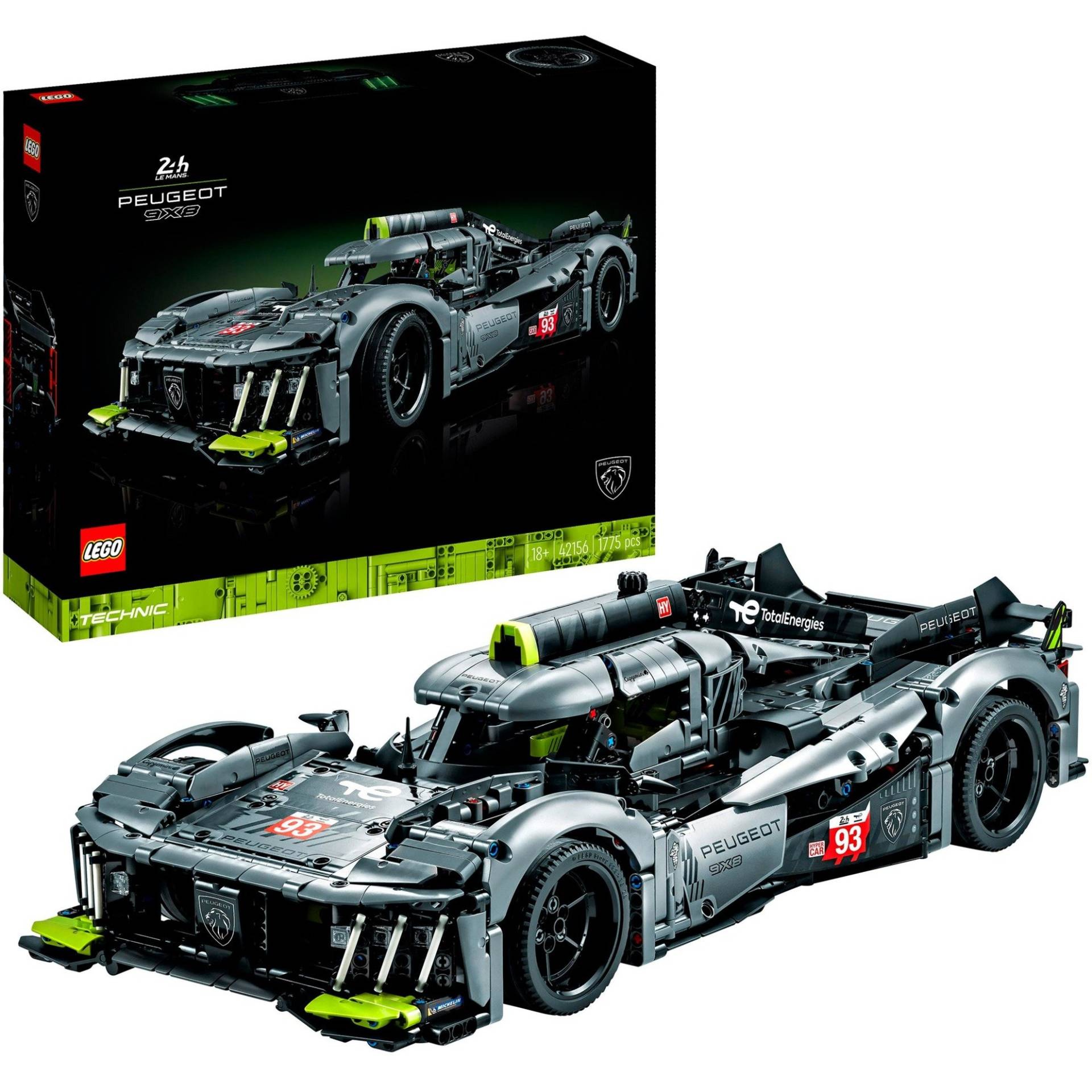 42156 Technic PEUGEOT 9X8 24H Le Mans Hybrid Hypercar, Konstruktionsspielzeug von Lego