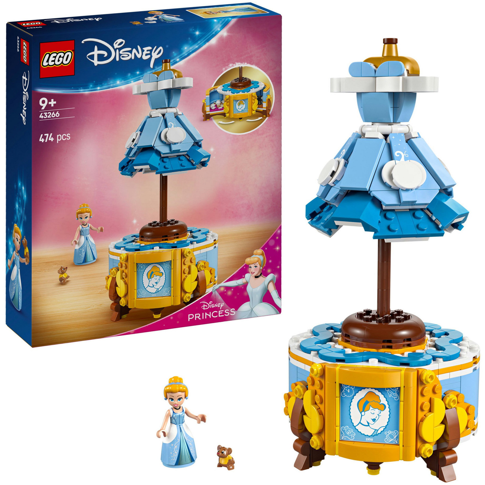 43266 Disney Princess Cinderellas Kleid, Konstruktionsspielzeug von Lego