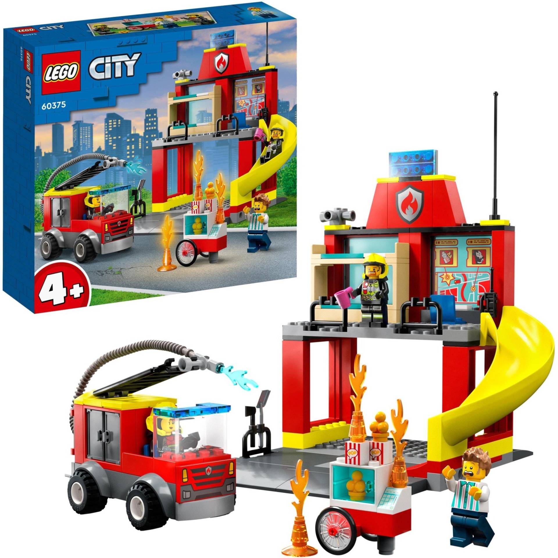 60375 City Feuerwehrstation und Löschauto, Konstruktionsspielzeug von Lego