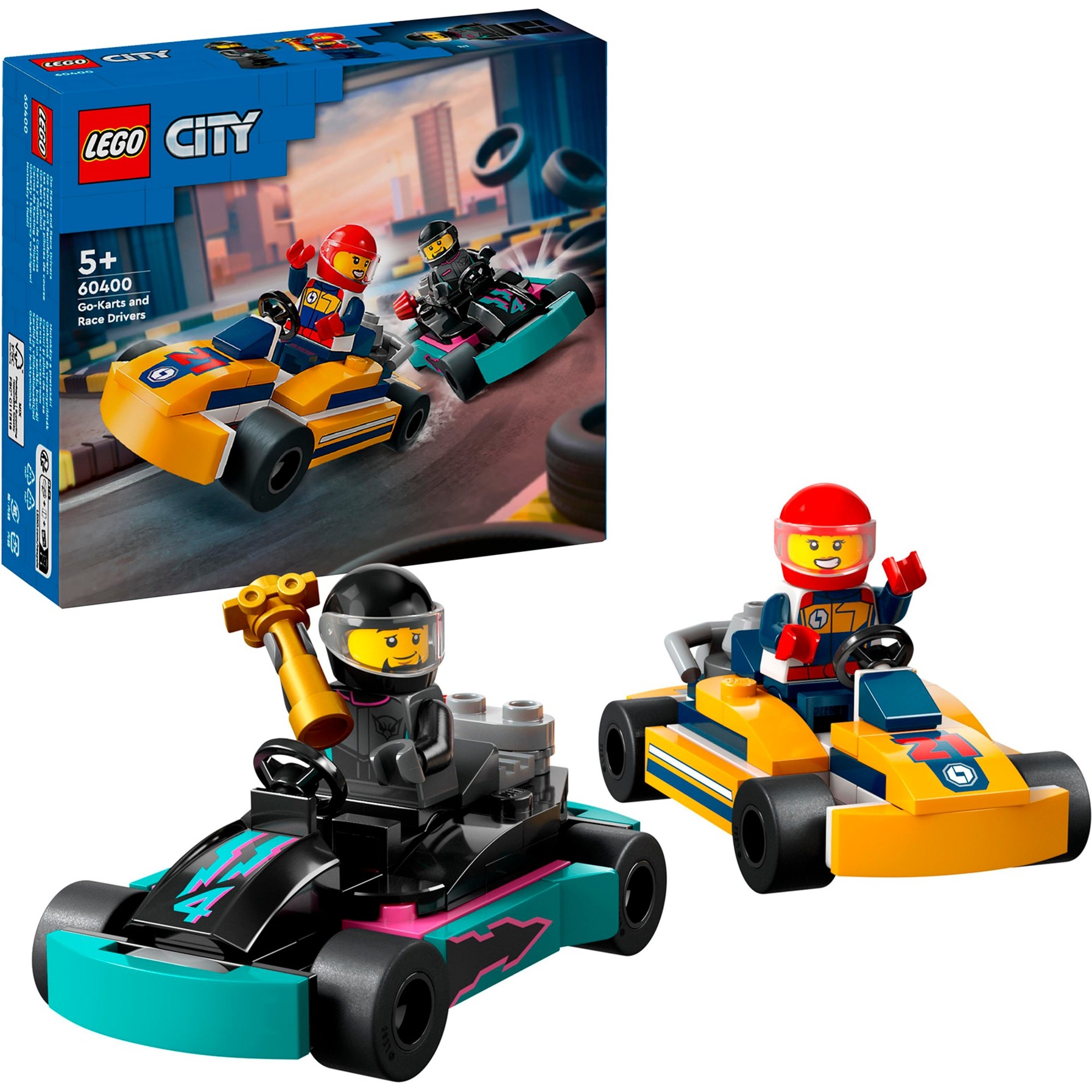 60400 City Go-Karts mit Rennfahrern, Konstruktionsspielzeug von Lego