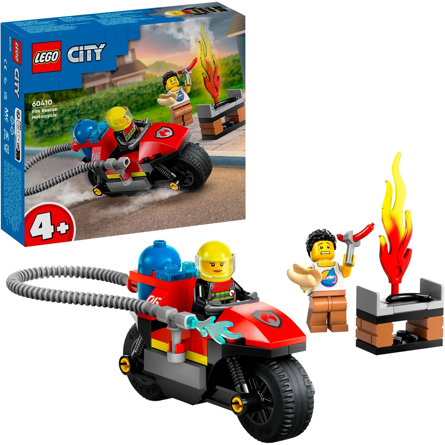 60410 City Feuerwehrmotorrad, Konstruktionsspielzeug von Lego