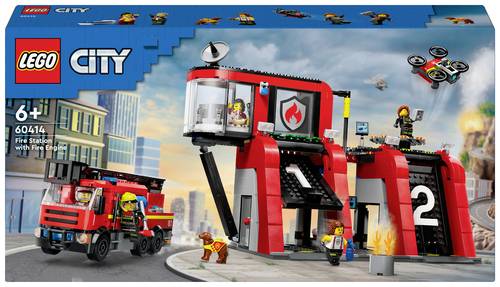 60414 LEGO® CITY Feuerwehrstation mit Drehleiterfahrzeug von Lego