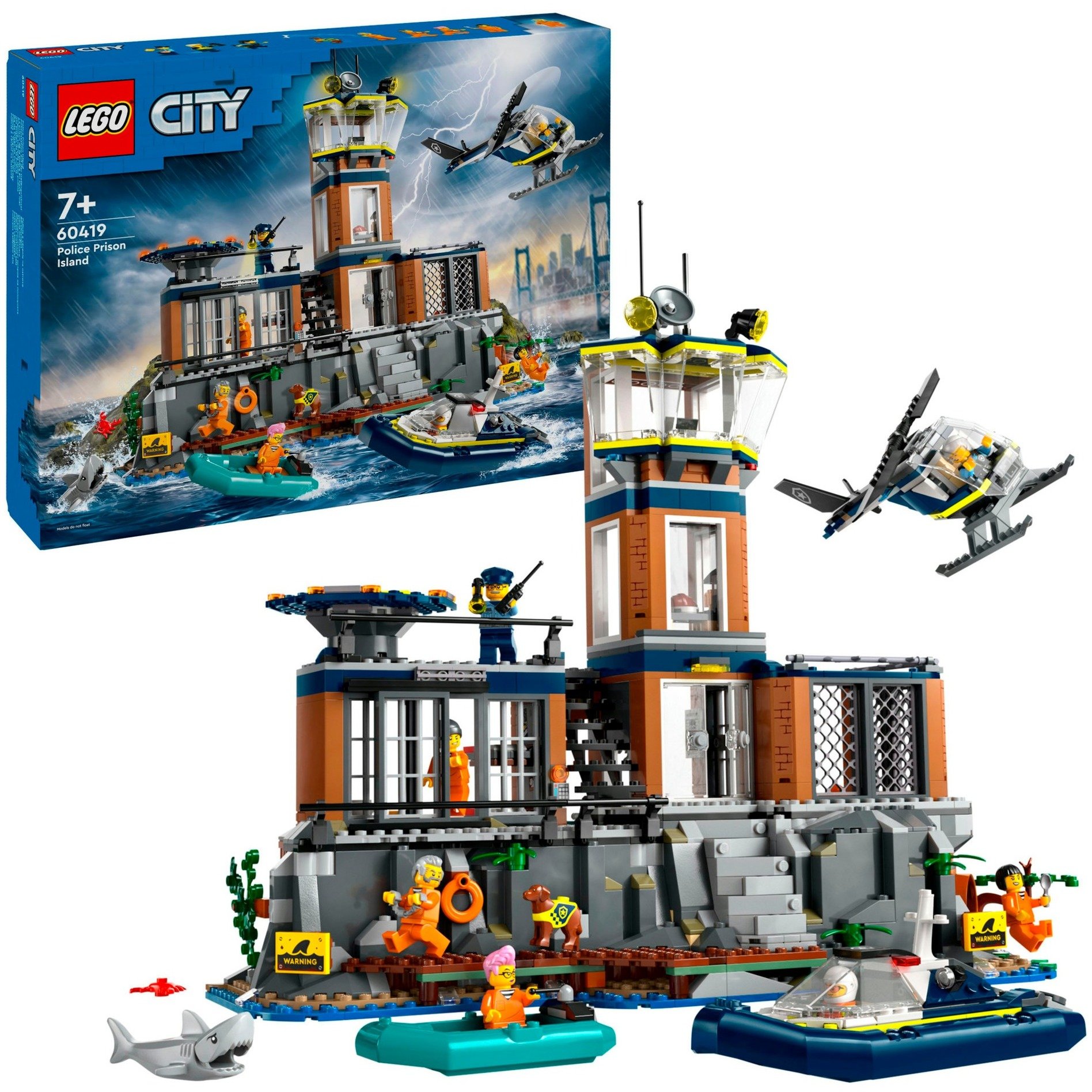 60419 City Polizeistation auf der Gefängnisinsel, Konstruktionsspielzeug von Lego