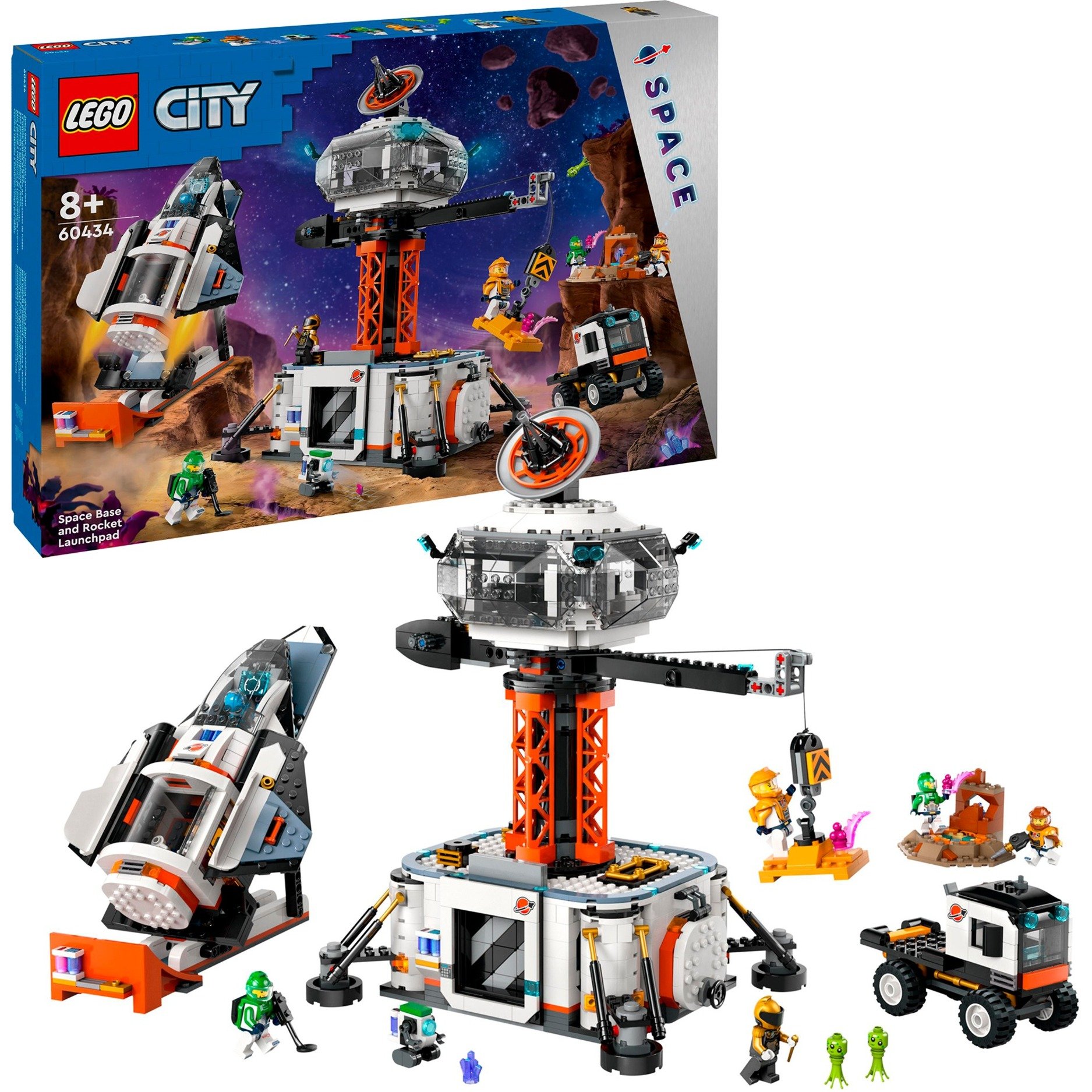 60434 City Raumbasis mit Startrampe, Konstruktionsspielzeug von Lego