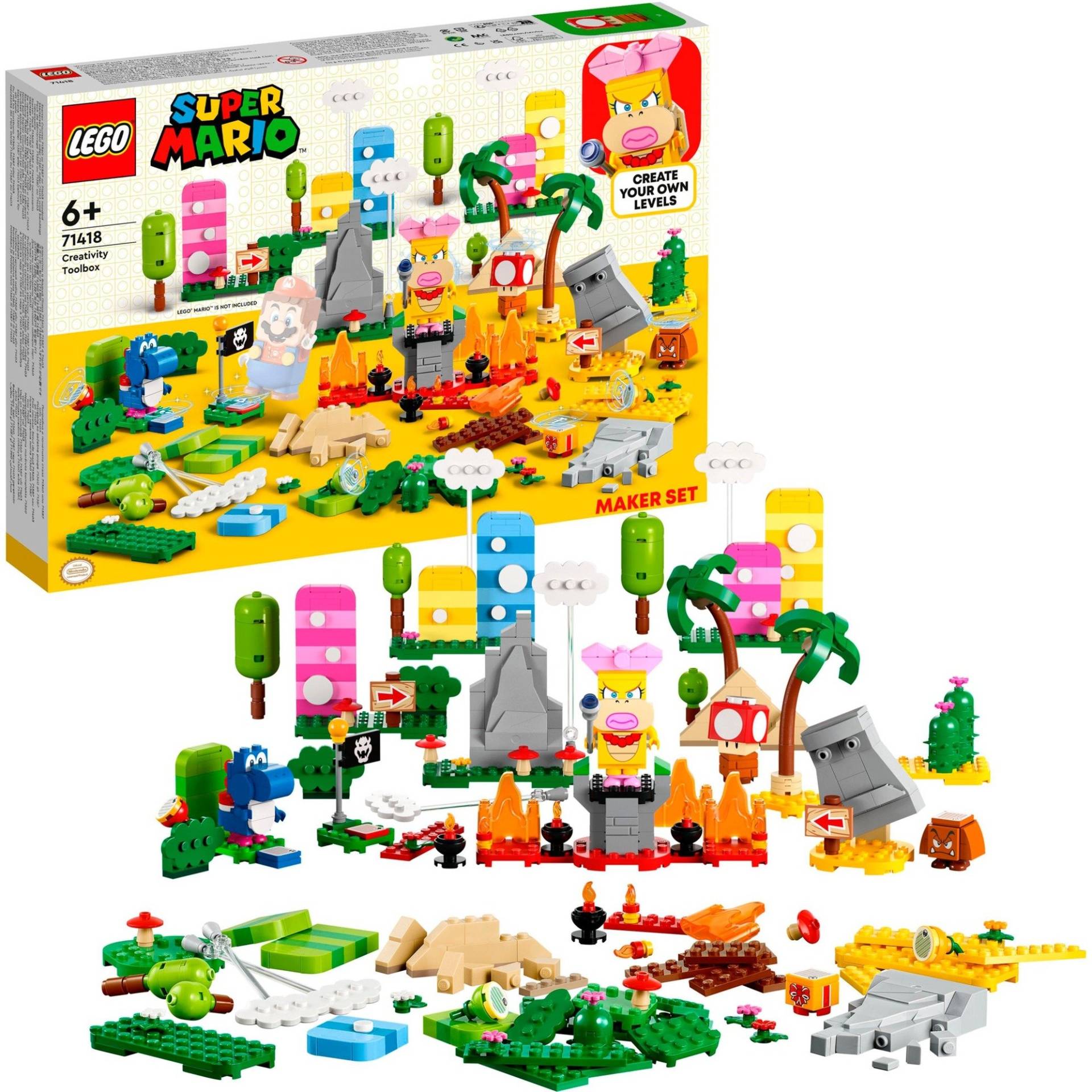 71418 Super Mario Kreativbox – Leveldesigner-Set, Konstruktionsspielzeug von Lego