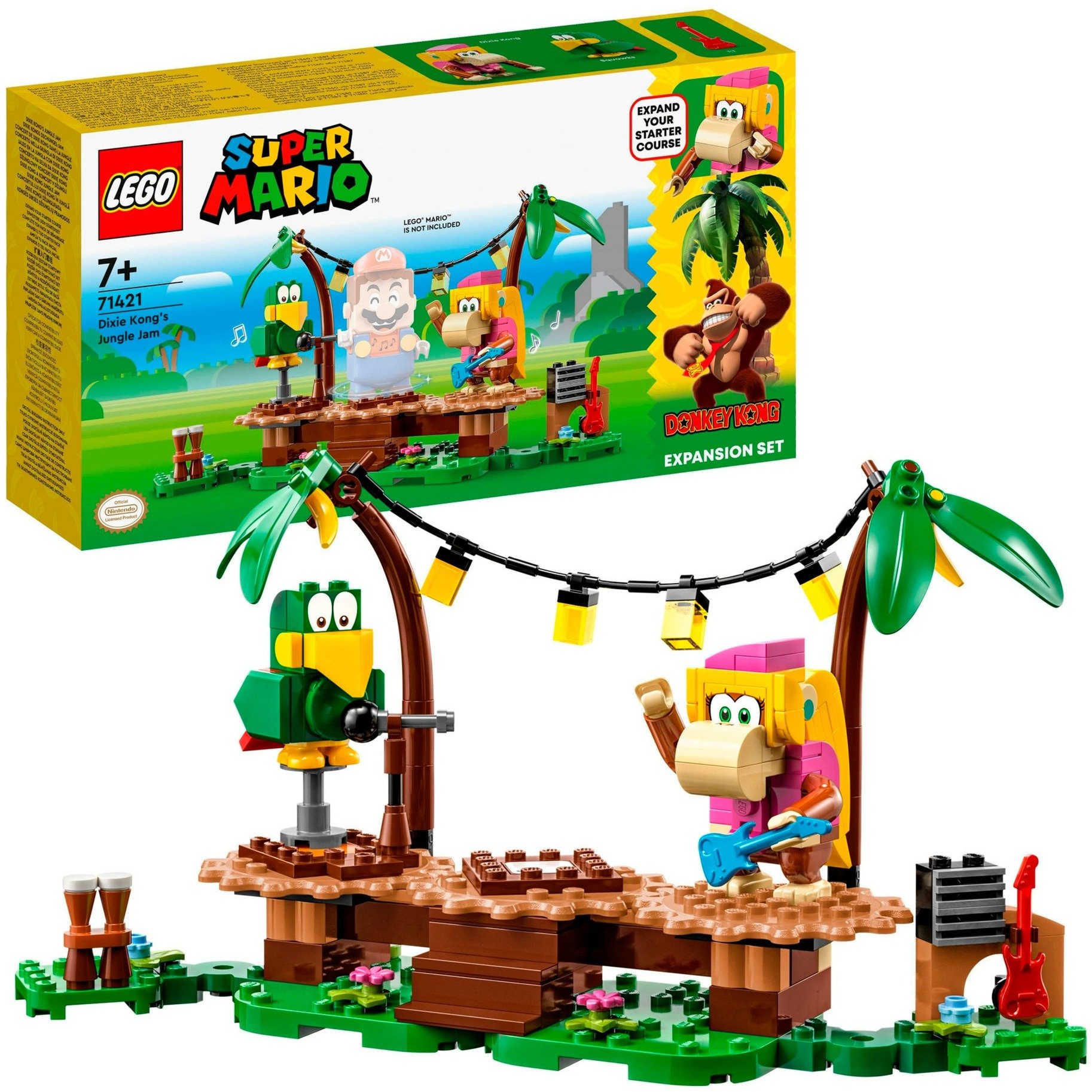 71421 Super Mario Dixie Kongs Dschungel-Jam - Erweiterungsset, Konstruktionsspielzeug von Lego