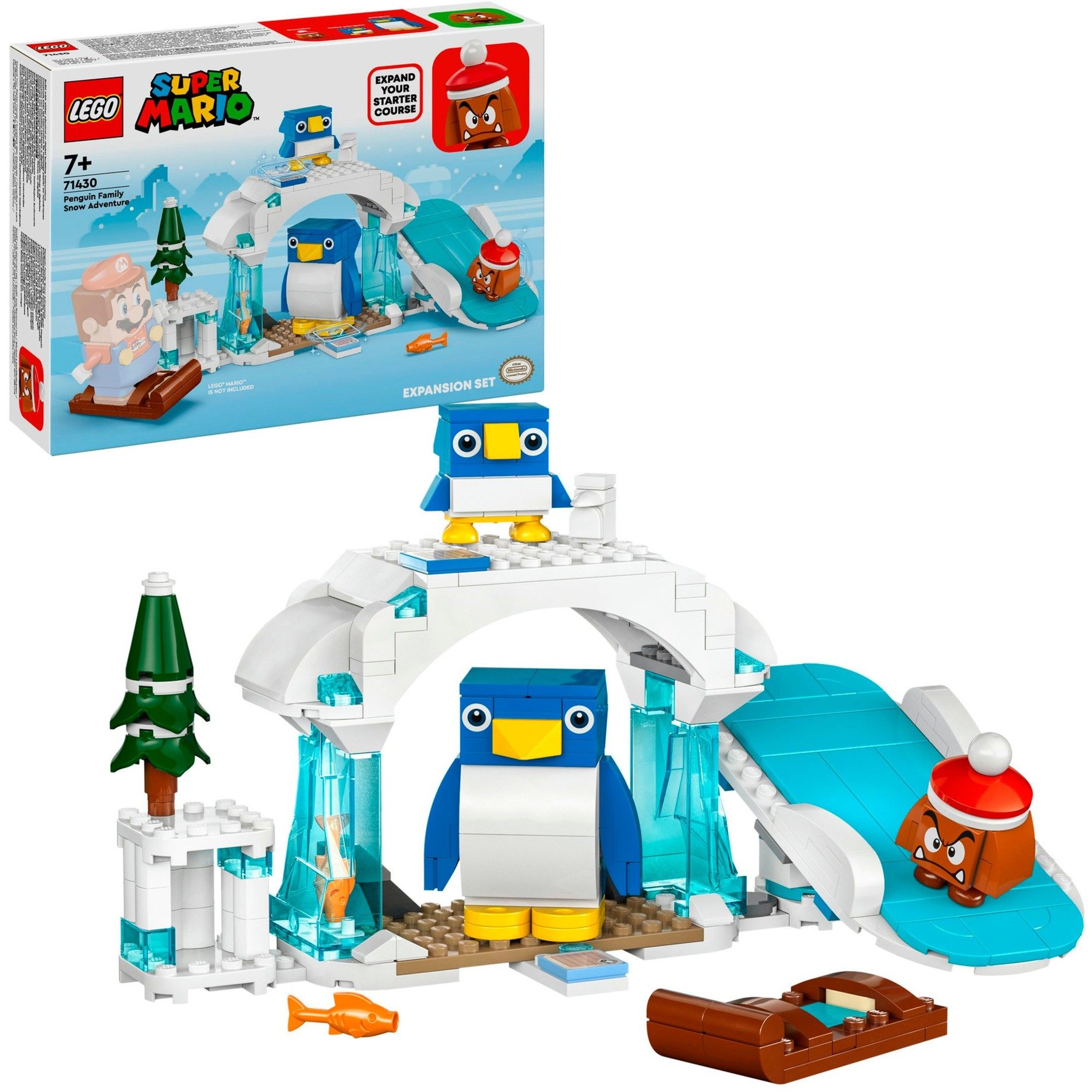 71430 Super Mario Schneeabenteuer mit Familie Pinguin - Erweiterungsset, Konstruktionsspielzeug von Lego