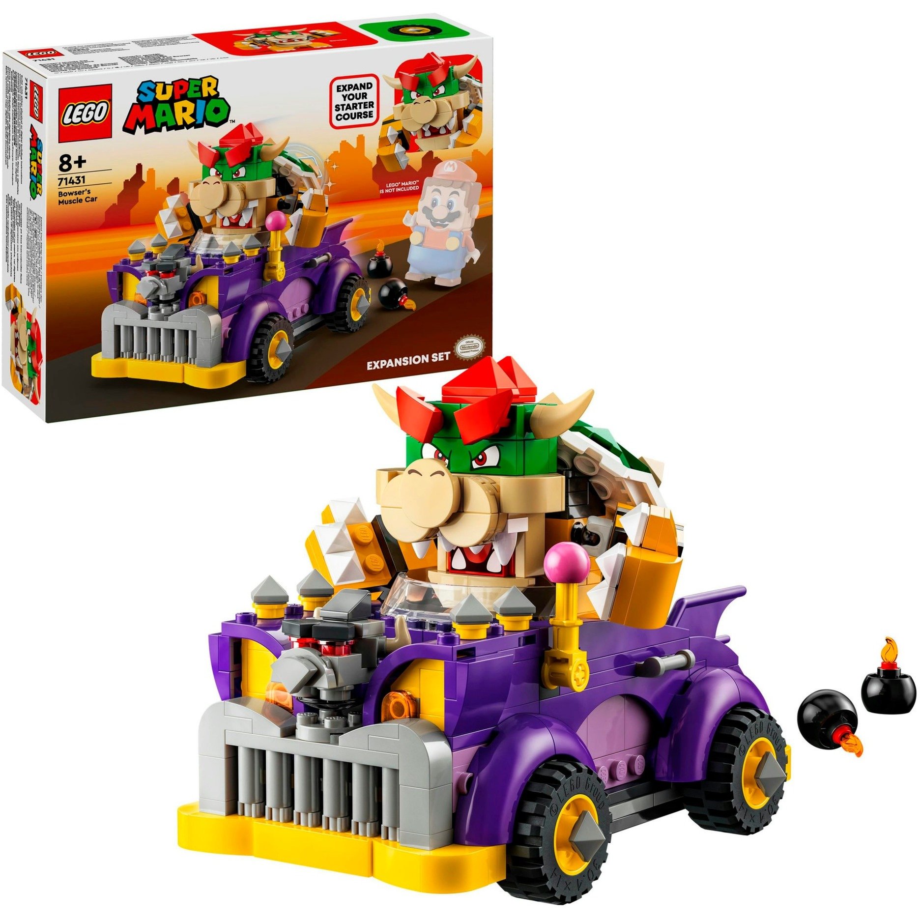 71431 Super Mario Bowsers Monsterkarre - Erweiterungsset, Konstruktionsspielzeug von Lego