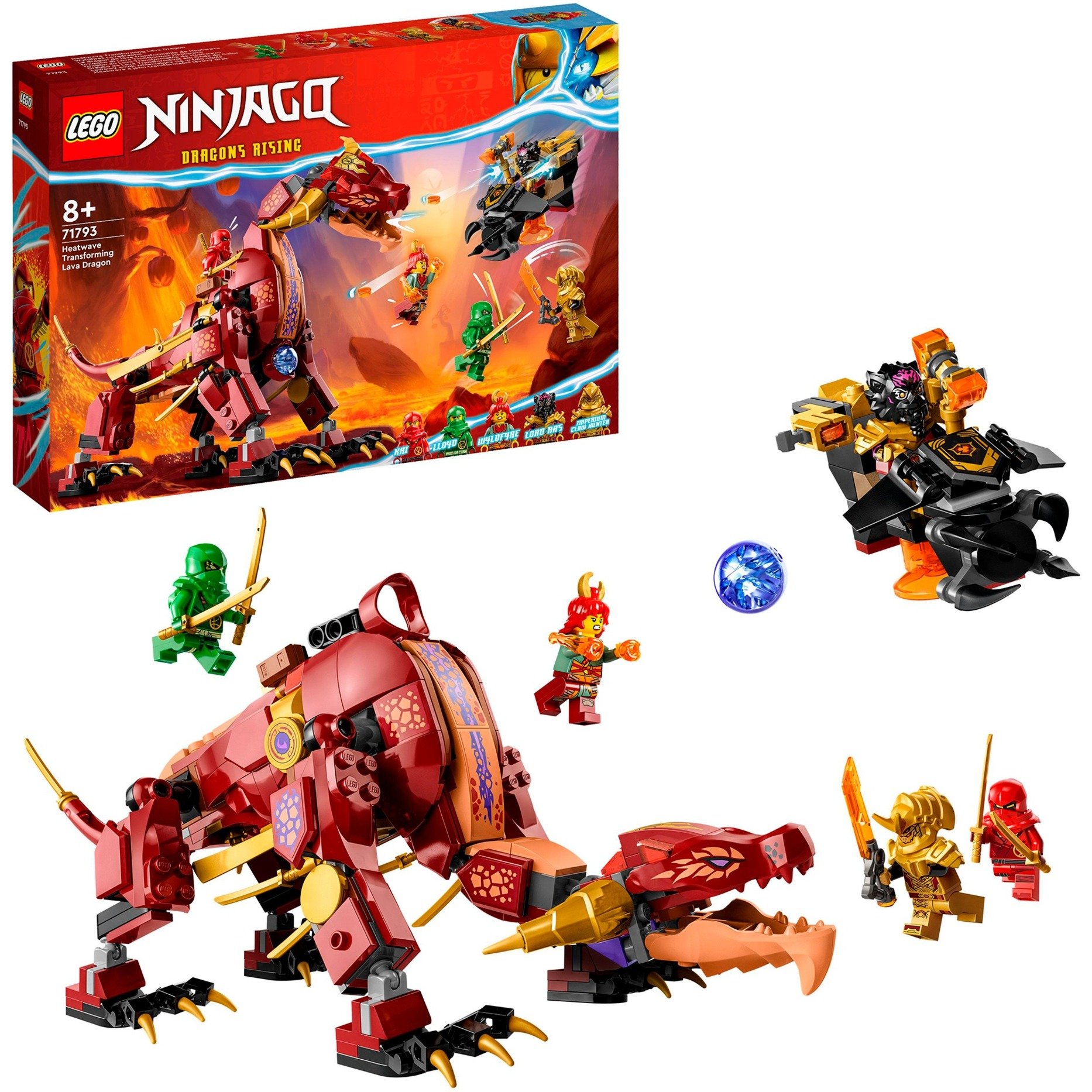 71793 Ninjago Wyldfires Lavadrache, Konstruktionsspielzeug von Lego