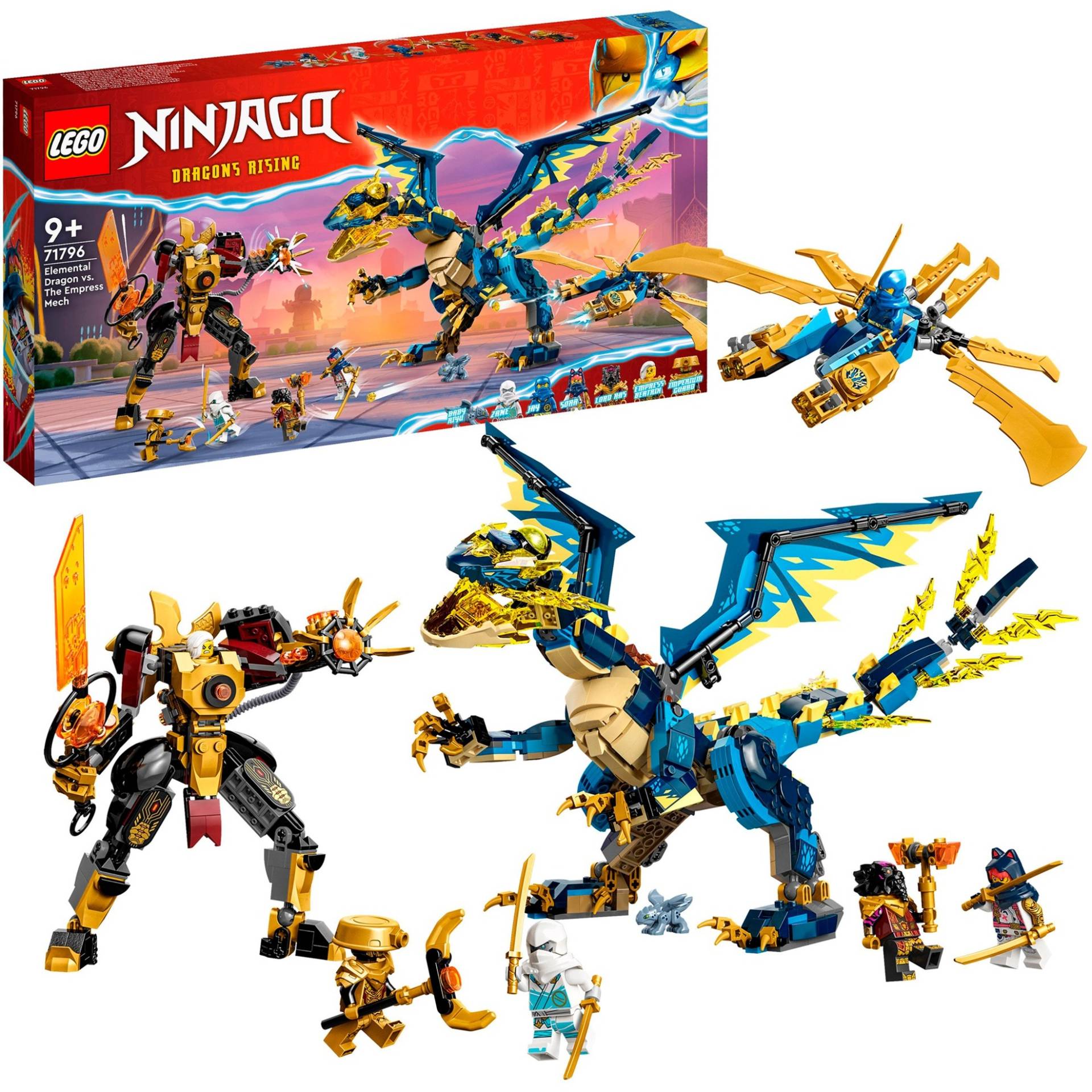 71796 Ninjago Kaiserliches Mech-Duell gegen den Elementardrachen, Konstruktionsspielzeug von Lego