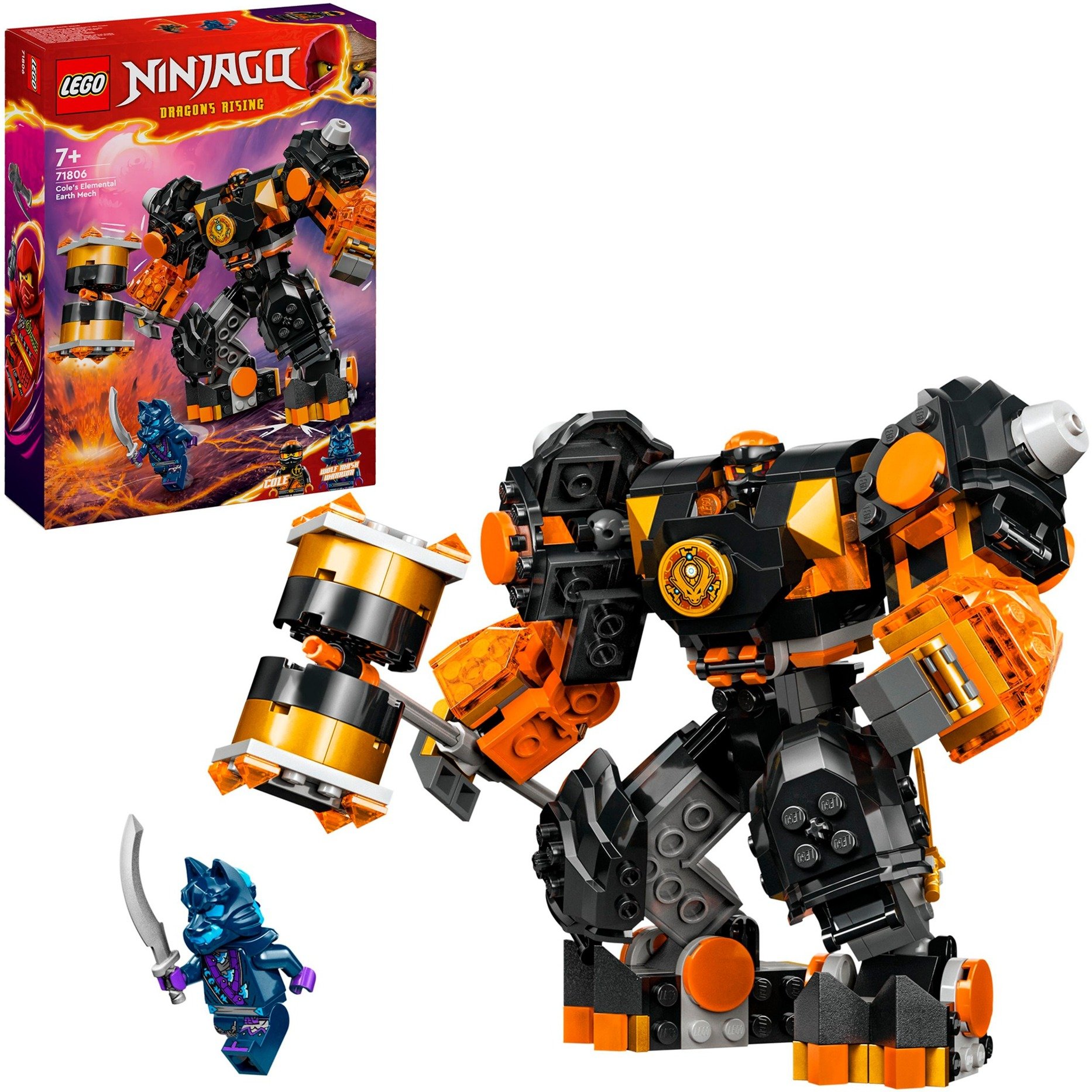 71806 Ninjago Coles Erdmech, Konstruktionsspielzeug von Lego