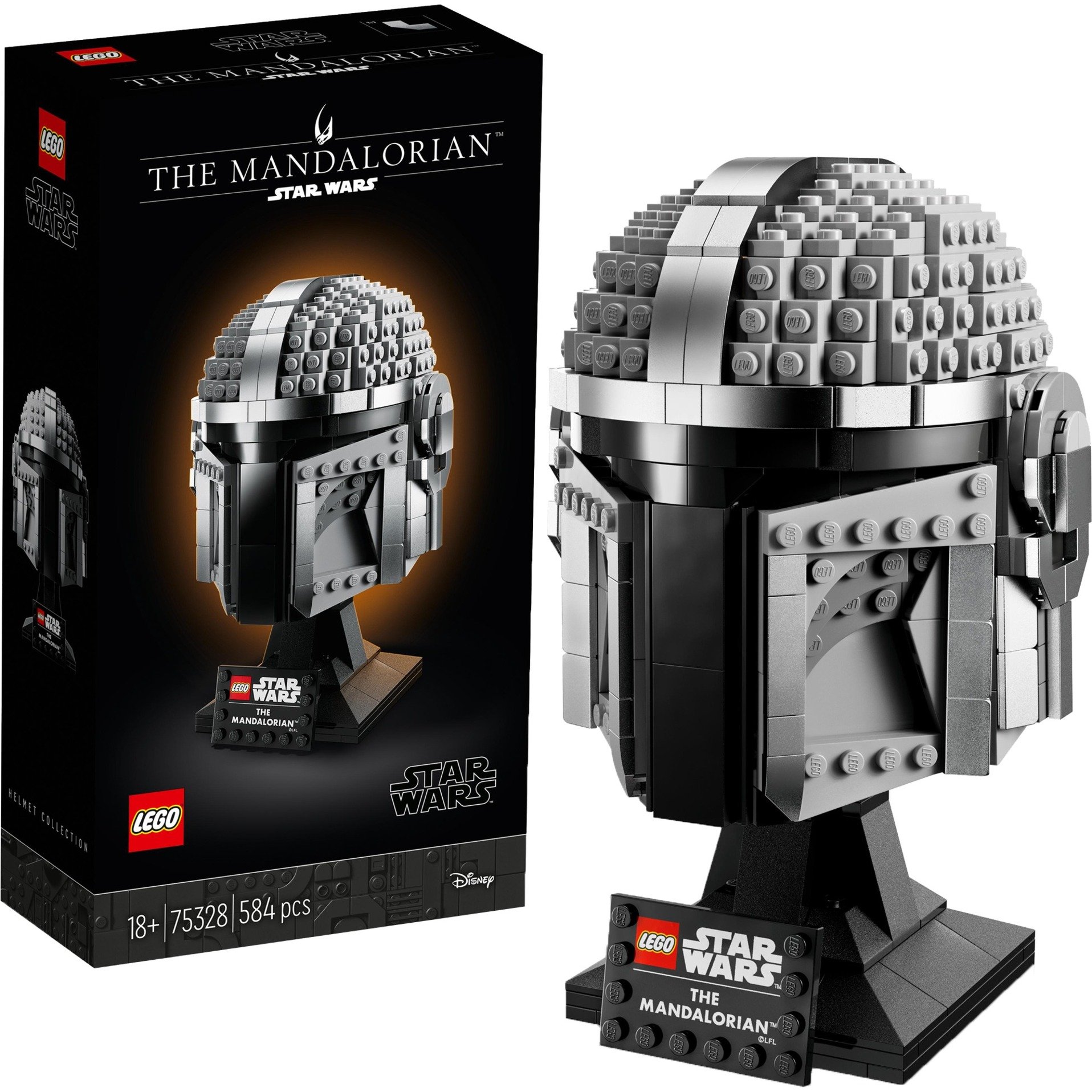75328 Star Wars Mandalorianer Helm, Konstruktionsspielzeug von Lego