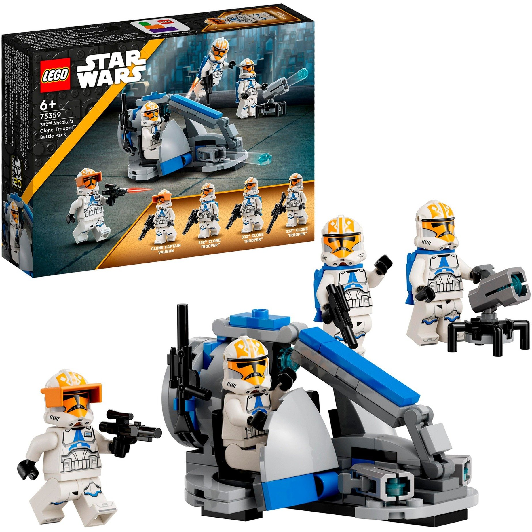 75359 Star Wars Ahsokas Clone Trooper der 332. Kompanie - Battle Pack, Konstruktionsspielzeug von Lego