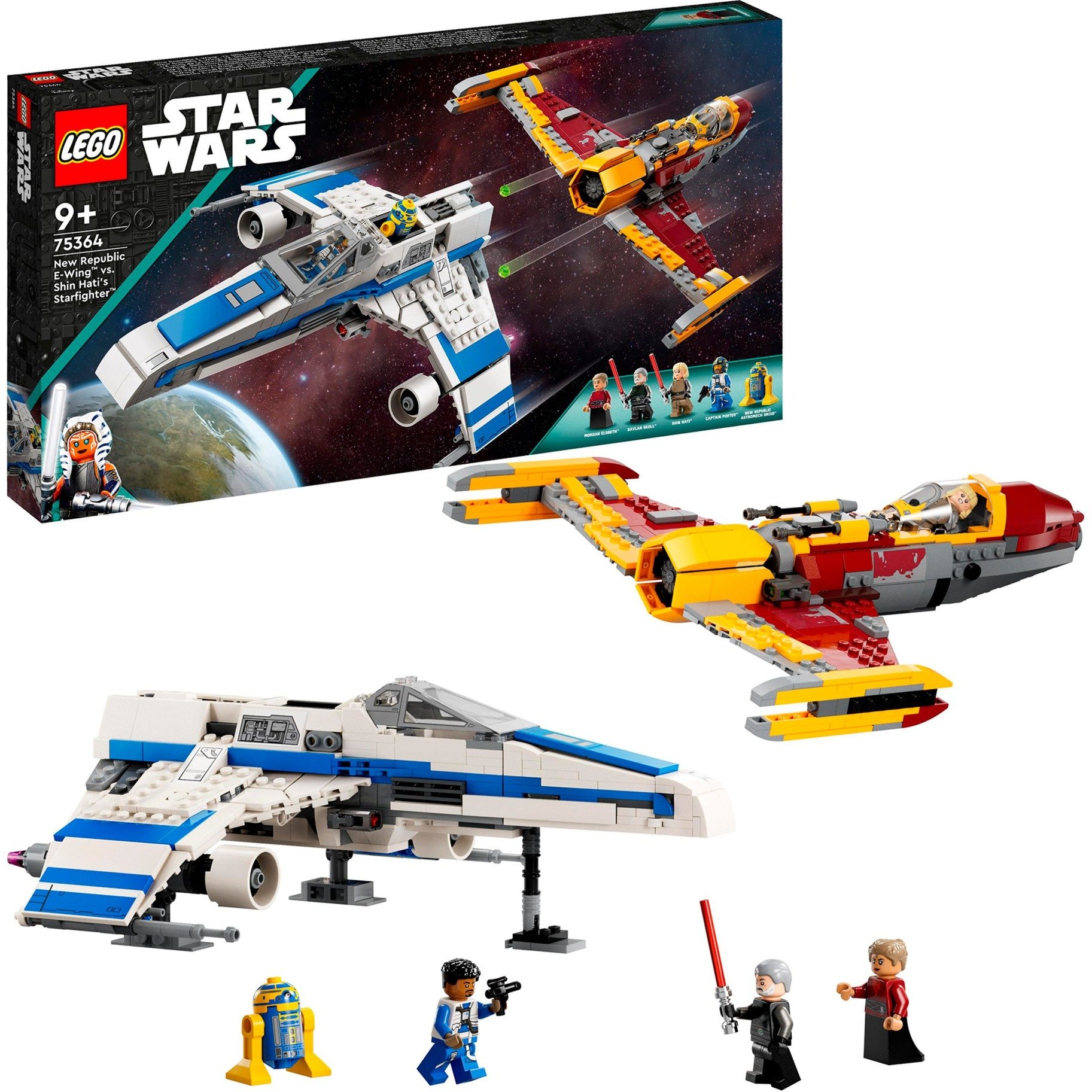 75364 Star Wars New Republic E-Wing vs. Shin Hatis Starfighter, Konstruktionsspielzeug von Lego