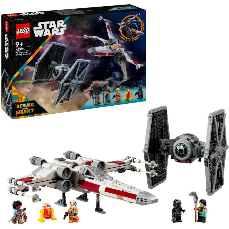 75393 Star Wars Mashup aus TIE Fighter & X-Wing, Konstruktionsspielzeug von Lego