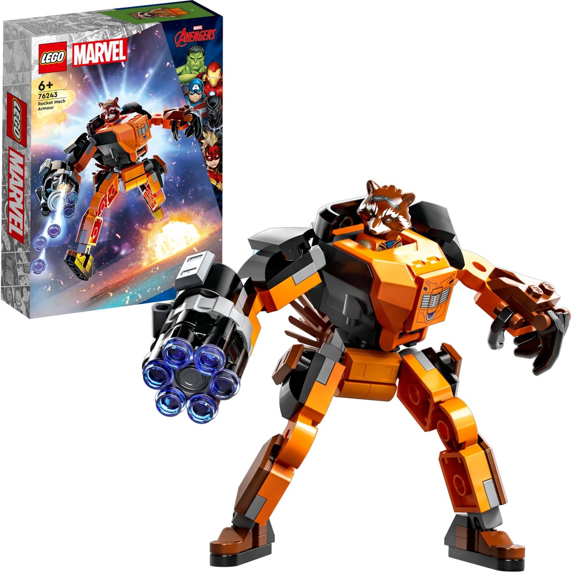76243 Marvel Rocket Mech, Konstruktionsspielzeug von Lego