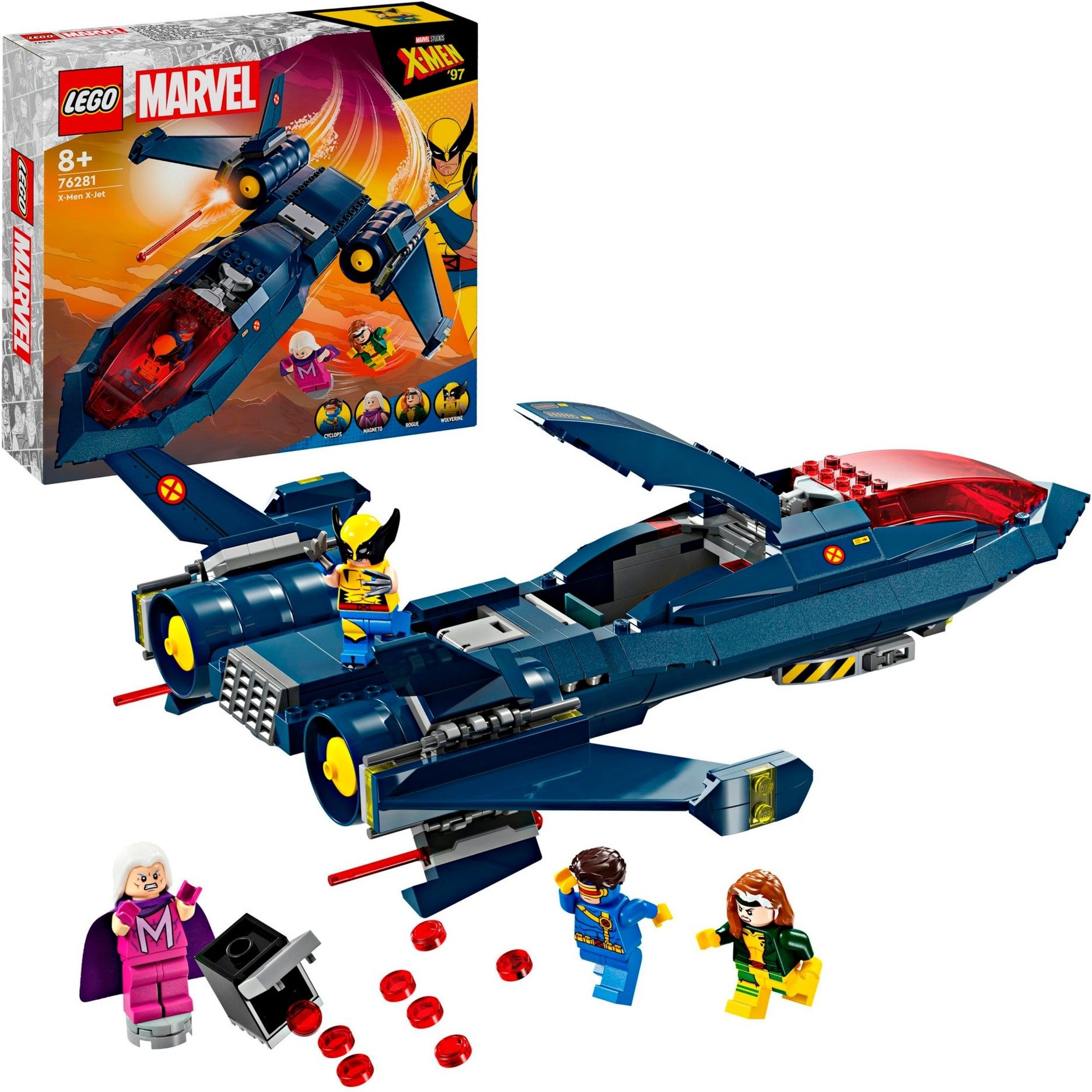 76281 Marvel Super Heroes X-Jet der X-Men, Konstruktionsspielzeug von Lego