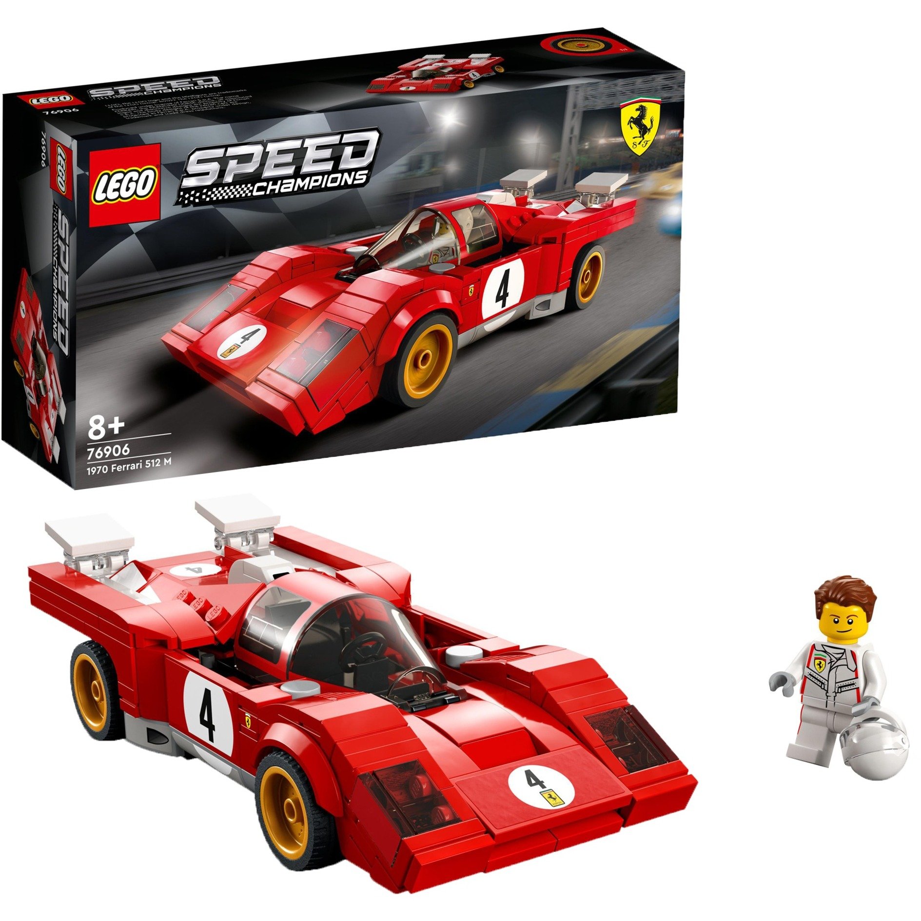 76906 Speed Champions 1970 Ferrari 512 M, Konstruktionsspielzeug von Lego
