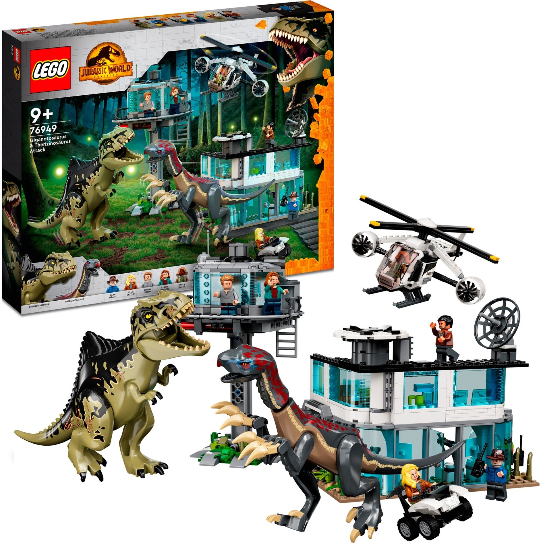 76949 Jurassic World Giganotosaurus & Therizinosaurus Angriff, Konstruktionsspielzeug von Lego