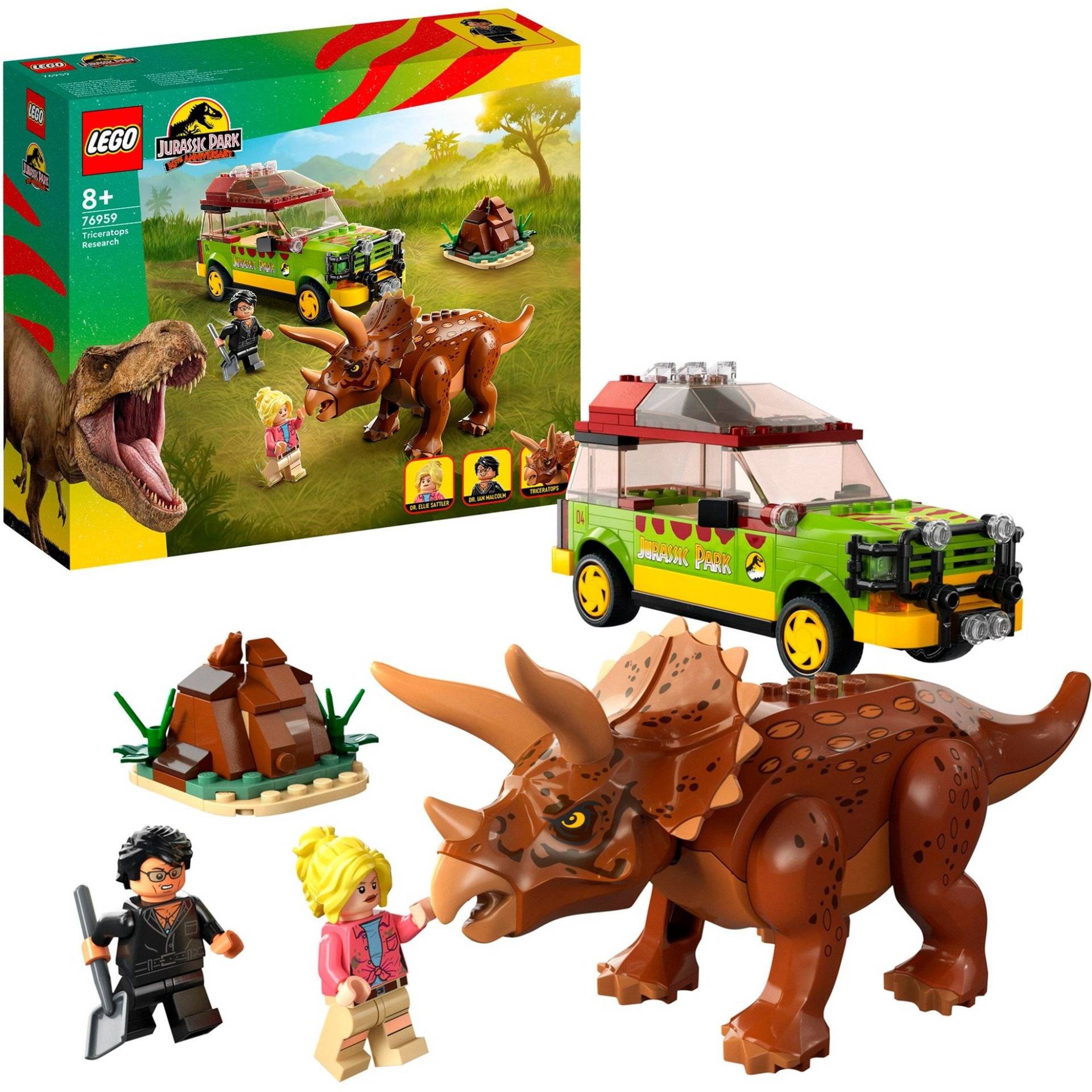 76959 Jurassic World Triceratops-Forschung, Konstruktionsspielzeug von Lego