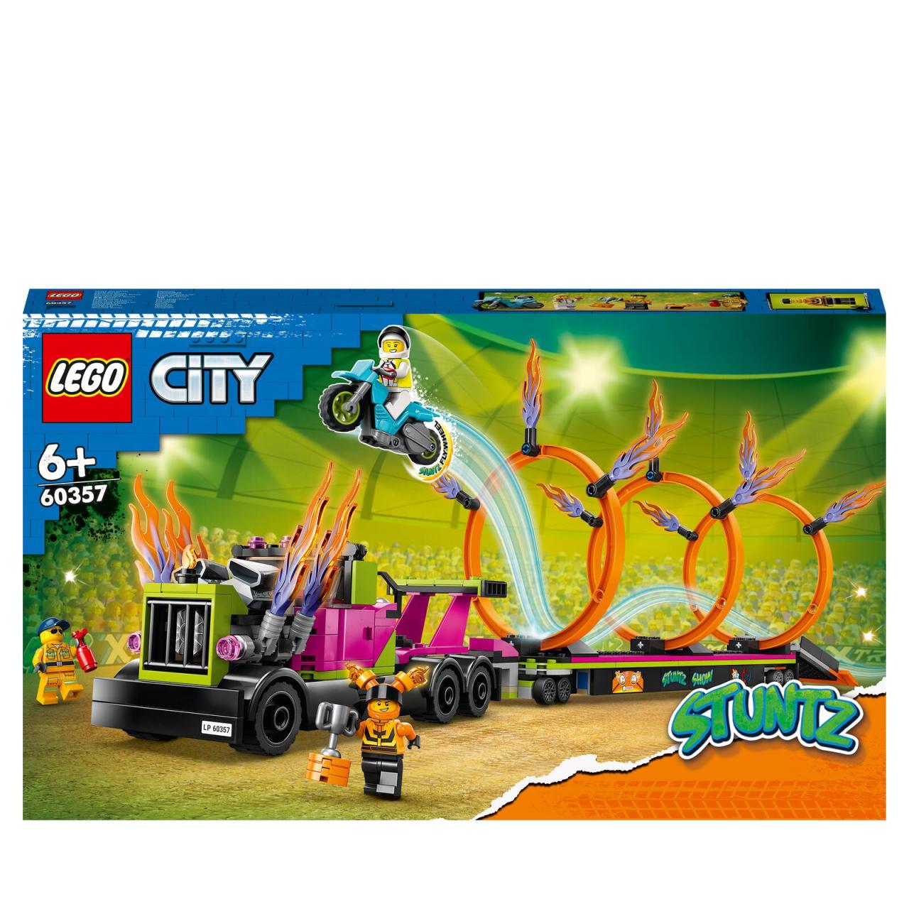 LEGO® City Stunttruck mit Feuerreifen-Challenge 60357 von Lego