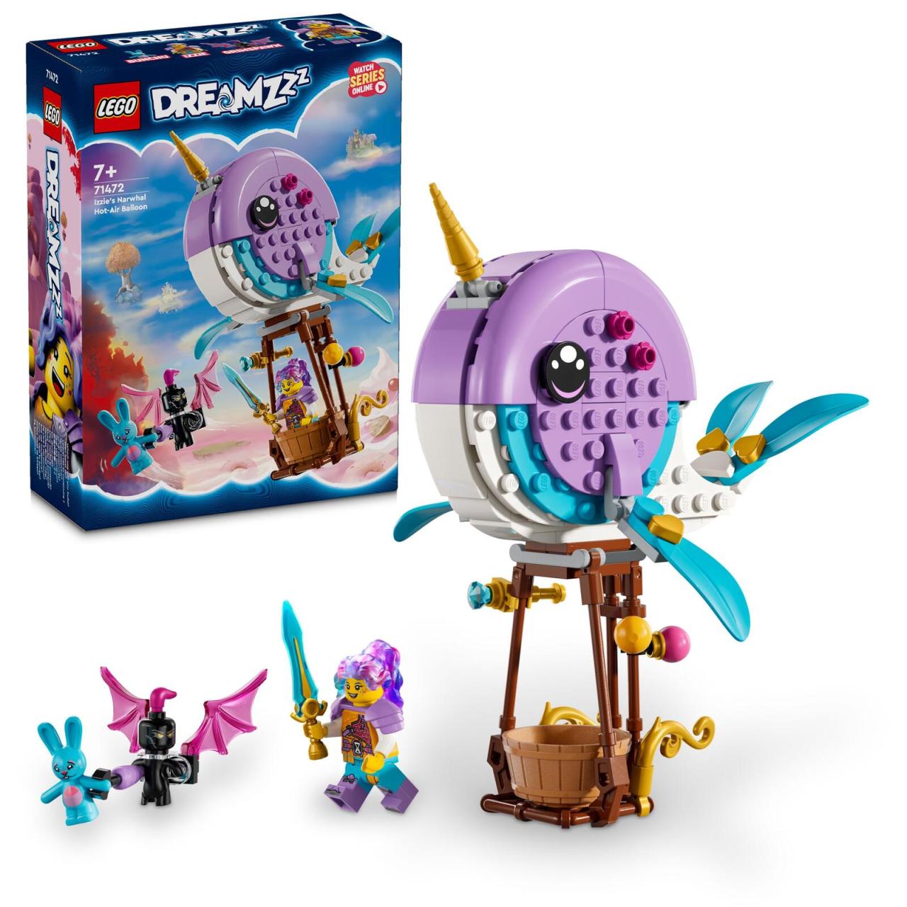 LEGO® DREAM 71472 Izzies Narwal-Heißluftballon von Lego