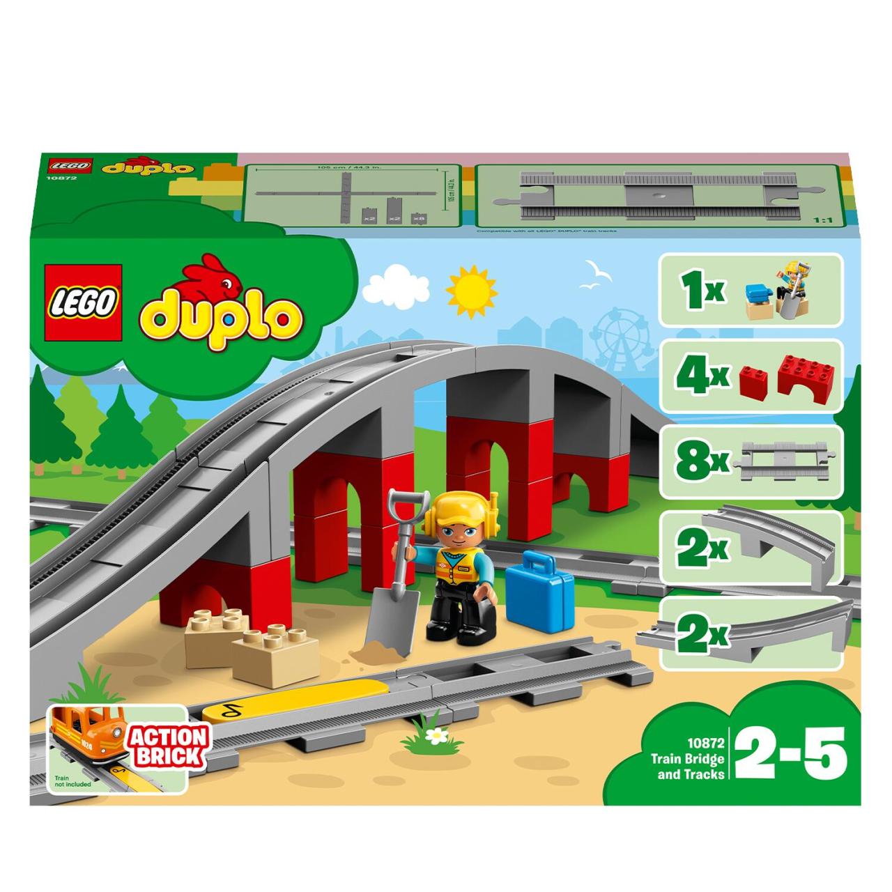 LEGO® DUPLO Eisenbahnbrücke und Schienen 10872 von Lego
