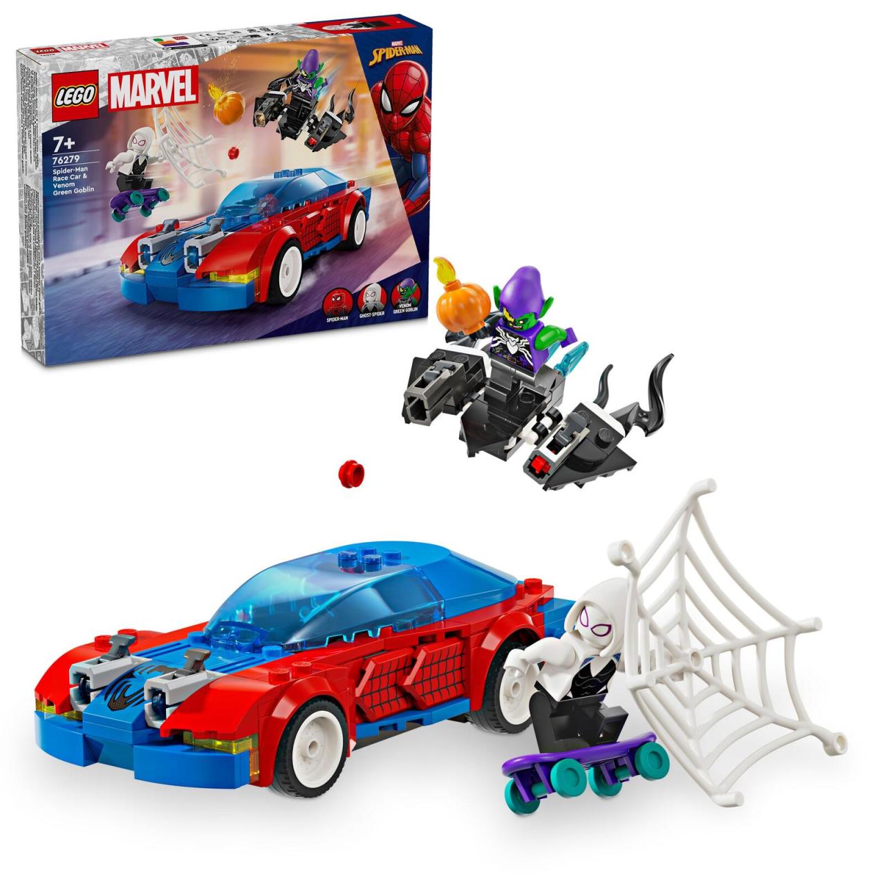 LEGO® Marvel Super Heroes™ 76279 Spider-Mans Rennauto & Venom Green Goblin von Lego