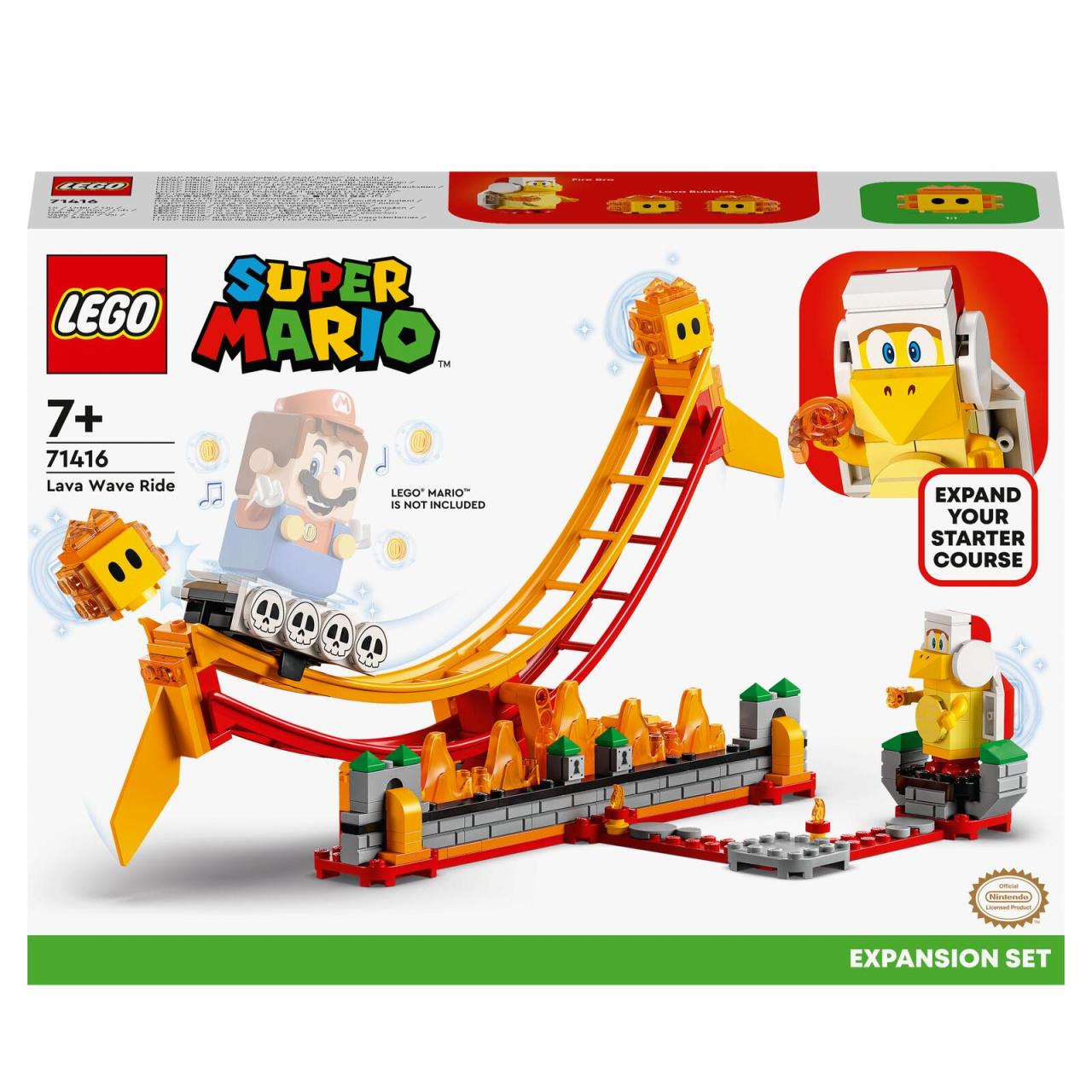 LEGO® Super Mario Lavawelle-Fahrgeschäft - Erweiterungsset 71416 von Lego