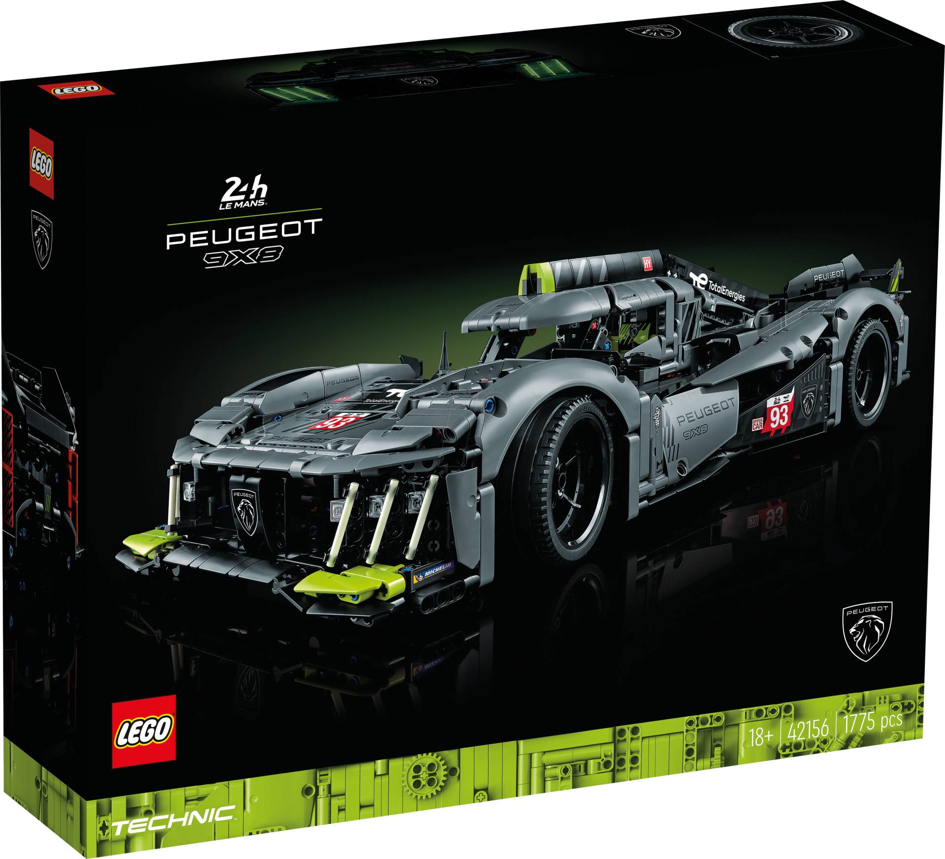 LEGO 42156 - LEGO® Technic PEUGEOT 9X8 24H Le Mans Hybrid Hypercar von Lego