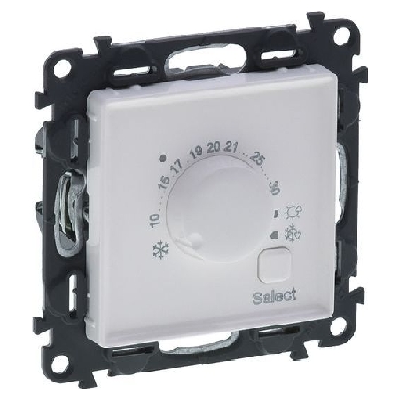 752133  - Raumthermostat Vlife elektronisch mit Wechselkontakt UW, 752133 - Aktionsartikel von Legrand BTicino