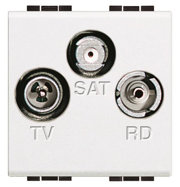 BTicino N4210D TV-Radio-SAT-Steckdose gleichspannungsdurchlässig Weiß BTicino N4210D TV-Radio-SAT-Steckdose gleichspannungsdurchlässig Weiß von Legrand GmbH