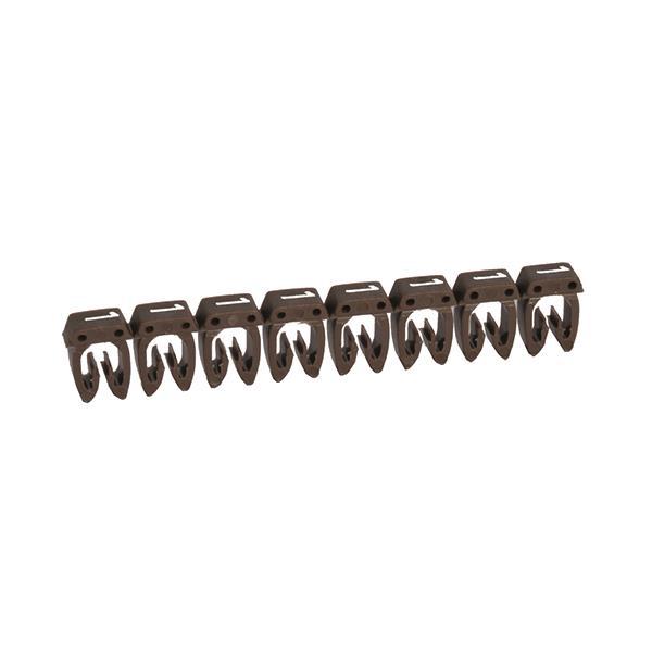 Legrand 038211 Kennzeichnungssystem CAB3 0,5-1,5qmm Ziffer:1 braun (Inhalt 1200 Stück) von Legrand GmbH