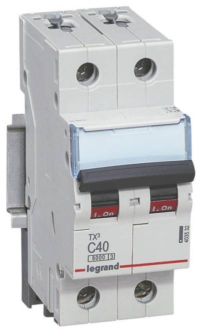 Legrand 403387 TX3 LS-Schalter B 16A 2-polig 6kA 400VAC 2TE Legrand 403387 TX3 LS-Schalter B 16A 2-polig 6kA 400VAC 2TE von Legrand GmbH