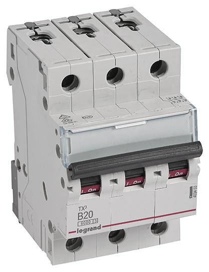 Legrand 403403 TX3 LS-Schalter B 20A 3-polig 6kA 400VAC 3TE Legrand 403403 TX3 LS-Schalter B 20A 3-polig 6kA 400VAC 3TE von Legrand GmbH